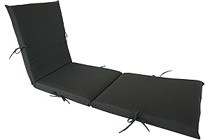 SewKer: Outdoor/Indoor Patio Chaise Lounge Cushion (Grey)