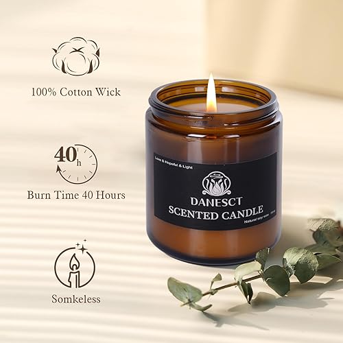 Miniatura 4 de DANESCT Velas perfumadas para el hogar, velas de cera de soja natural, velas de una sola mecha, velas de aromaterapia, regalos para mujeres, 7