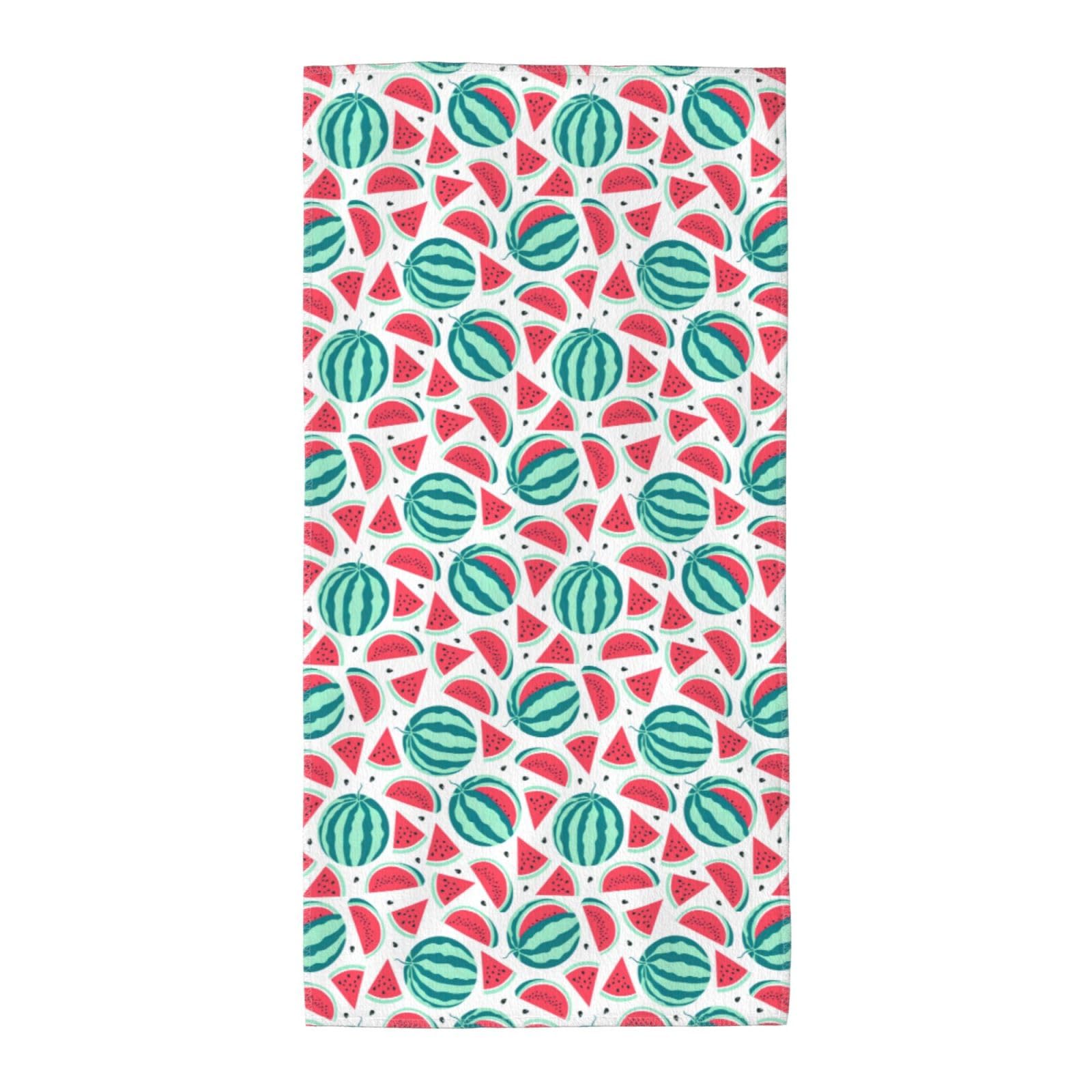 DIEzig Fruits Watermelon Fashion Printed Long Bath Towel For Pool Side Seaside Holiday