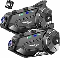 カメラ付き バイクインカム R1 Pro バイク用 ドラレコ 6人同時通話 Amazon.co.jp: FreedConn R1Pro バイク インカム カメラ付き