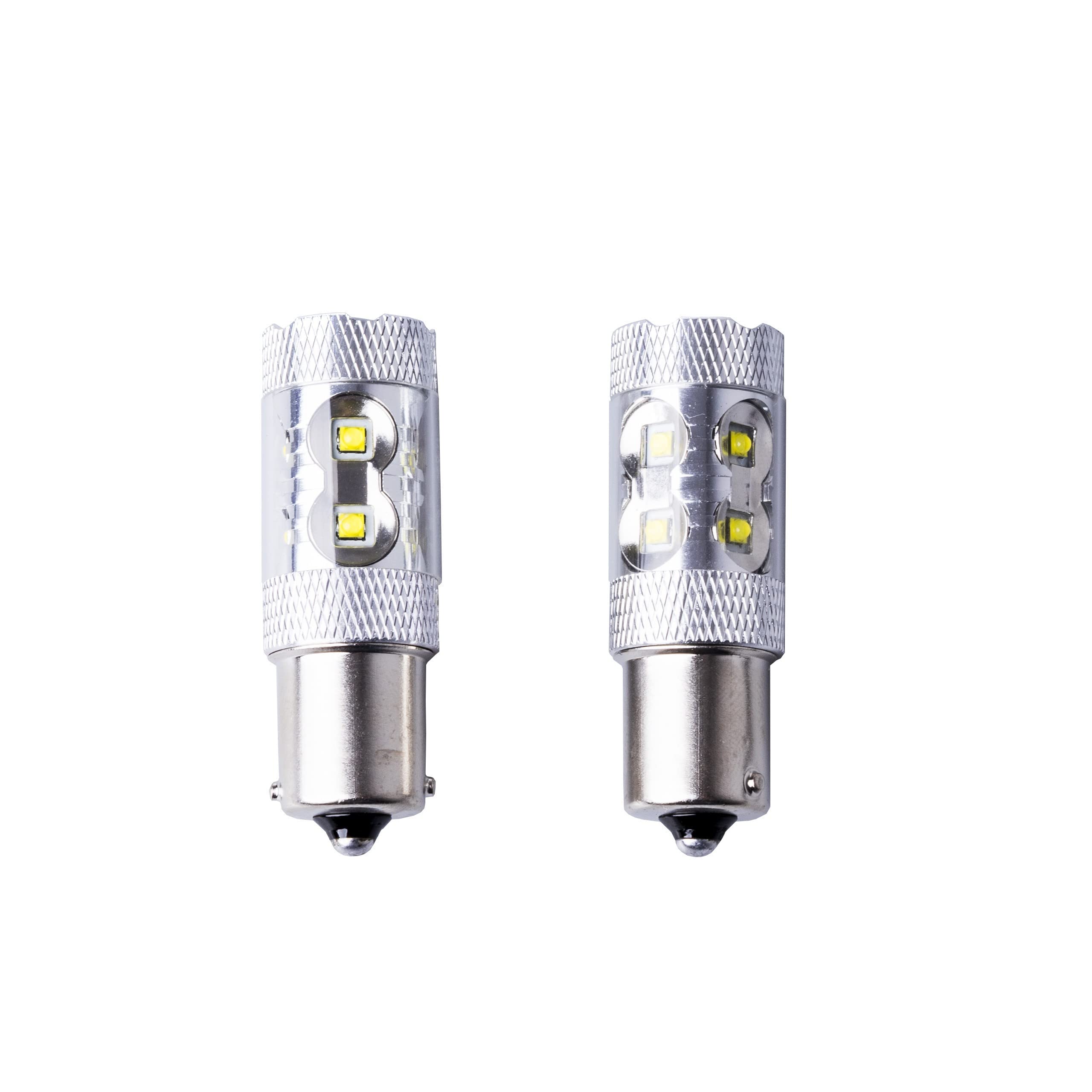 EinParts P21W LED Lampadine 6000K (Bianco) 12V per Auto 10 x CREE XT-E LED, BA15S