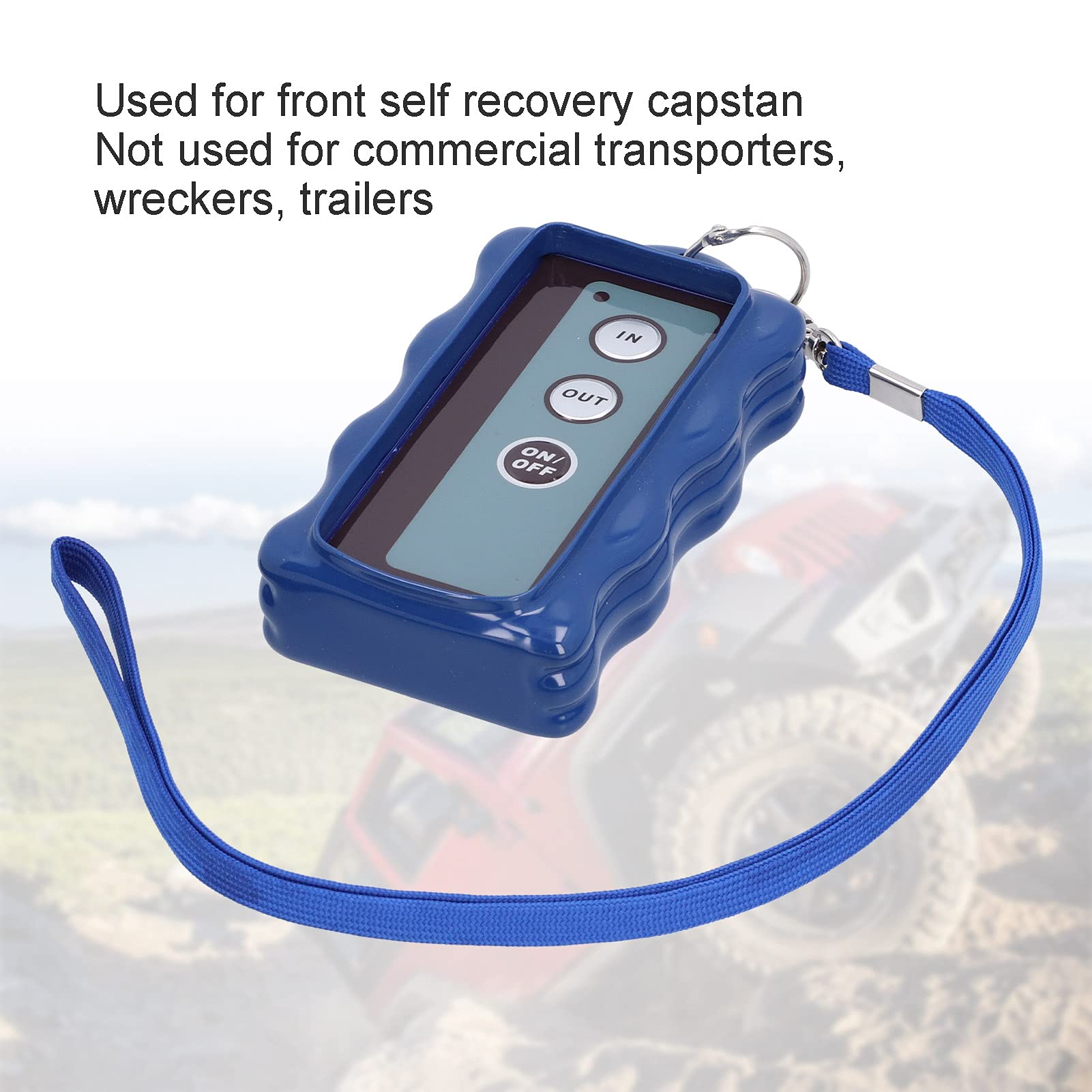 WINCH Assemblaggio Comando Manuale Verricello, Kit Telecomando Verricello Wireless Interruttore Elettrico Universale per ATV SUV Camion 12V 434MHz
