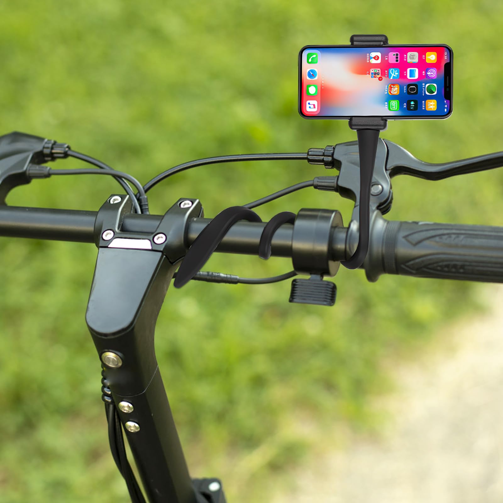Supporto Cellulare Per Passeggino E Bici - Braccio Flessibile In Silicone, Regolabile Per Smartphone - Foto 12