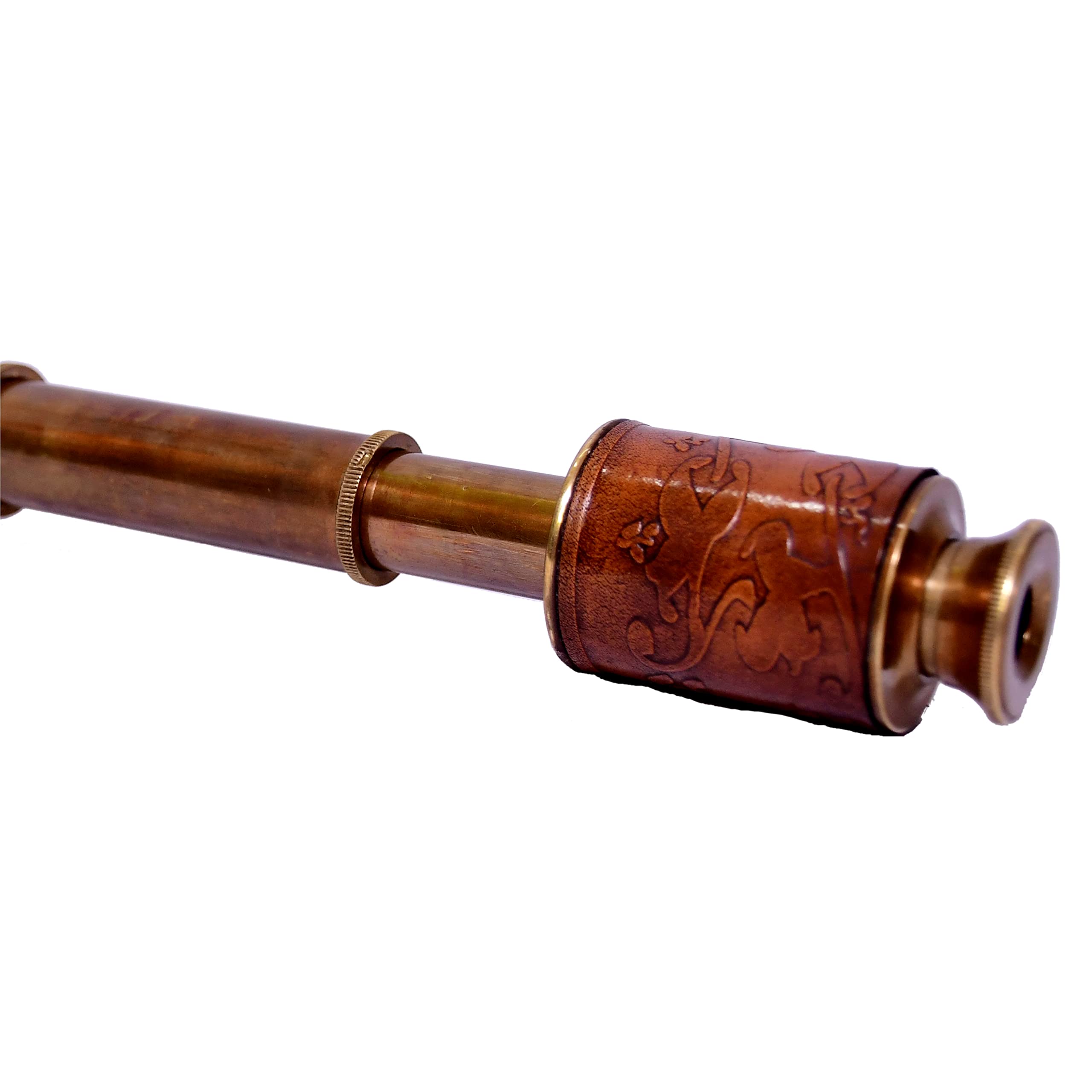 1920 Dollond London Brass Vintage Spyglass Functional Telescope Collectible Decor for Kids Bookshelf Retro Decor 15'' Inches