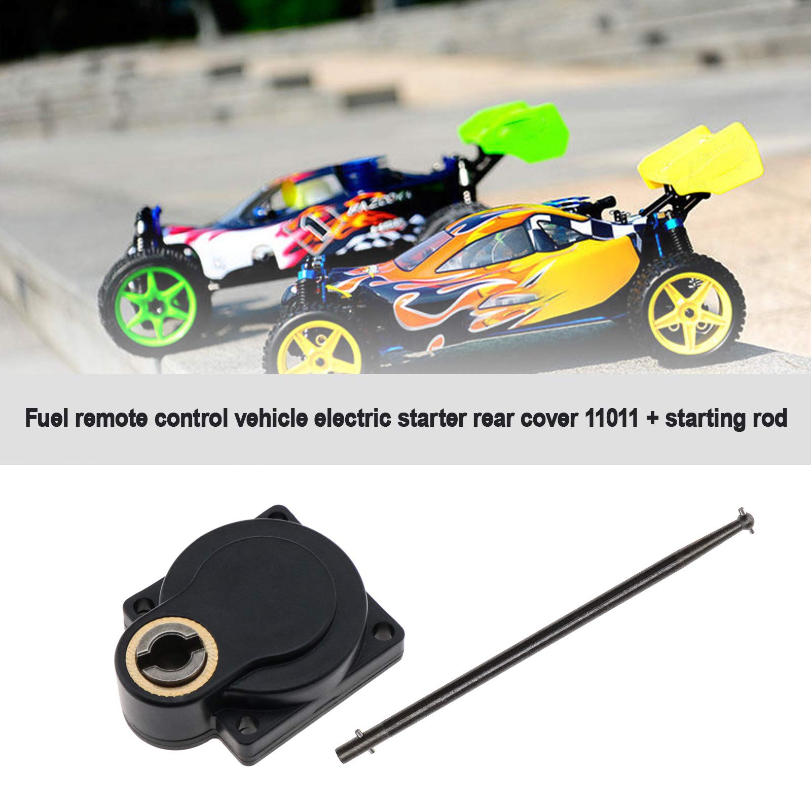 OTOTEC Electric Roto Starter Back Cover Backplate 11011 12mm Start Rod Con Viti Compatibile Con HSP 1/10 16/18/21 Nitro Motore RC Modello Auto Parte