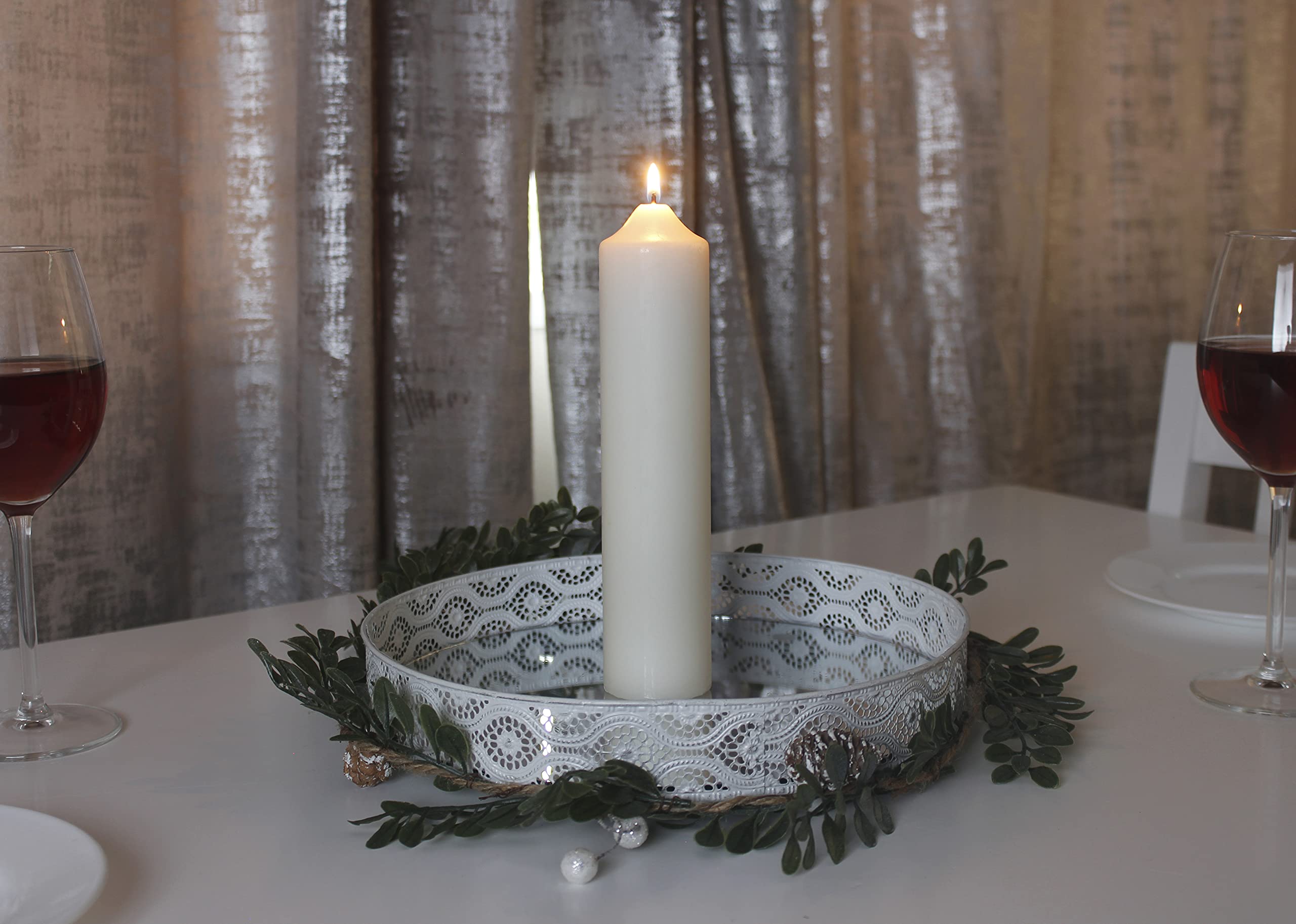 Candela A Pilastro Marco Paul – Avorio, 15 Cm, 50 Ore Di Combustione – Per Natale, Matrimoni, Feste, Decorazioni, Aromaterapia - 2