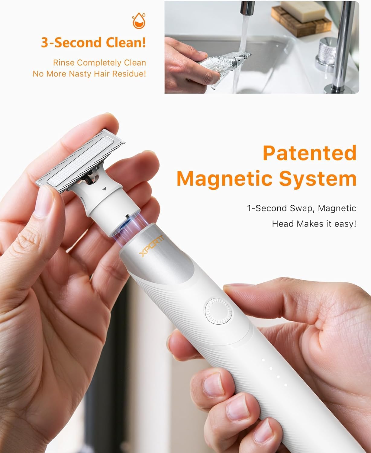 [2025 aggiornato] Kit per barba e peli del naso, [All-in-one] pettine rotante 12 in 1, rasoio elettrico da viaggio per capelli, da uomo, ricarica rapida USB-C, rasoio indolore impermeabile, bagnato