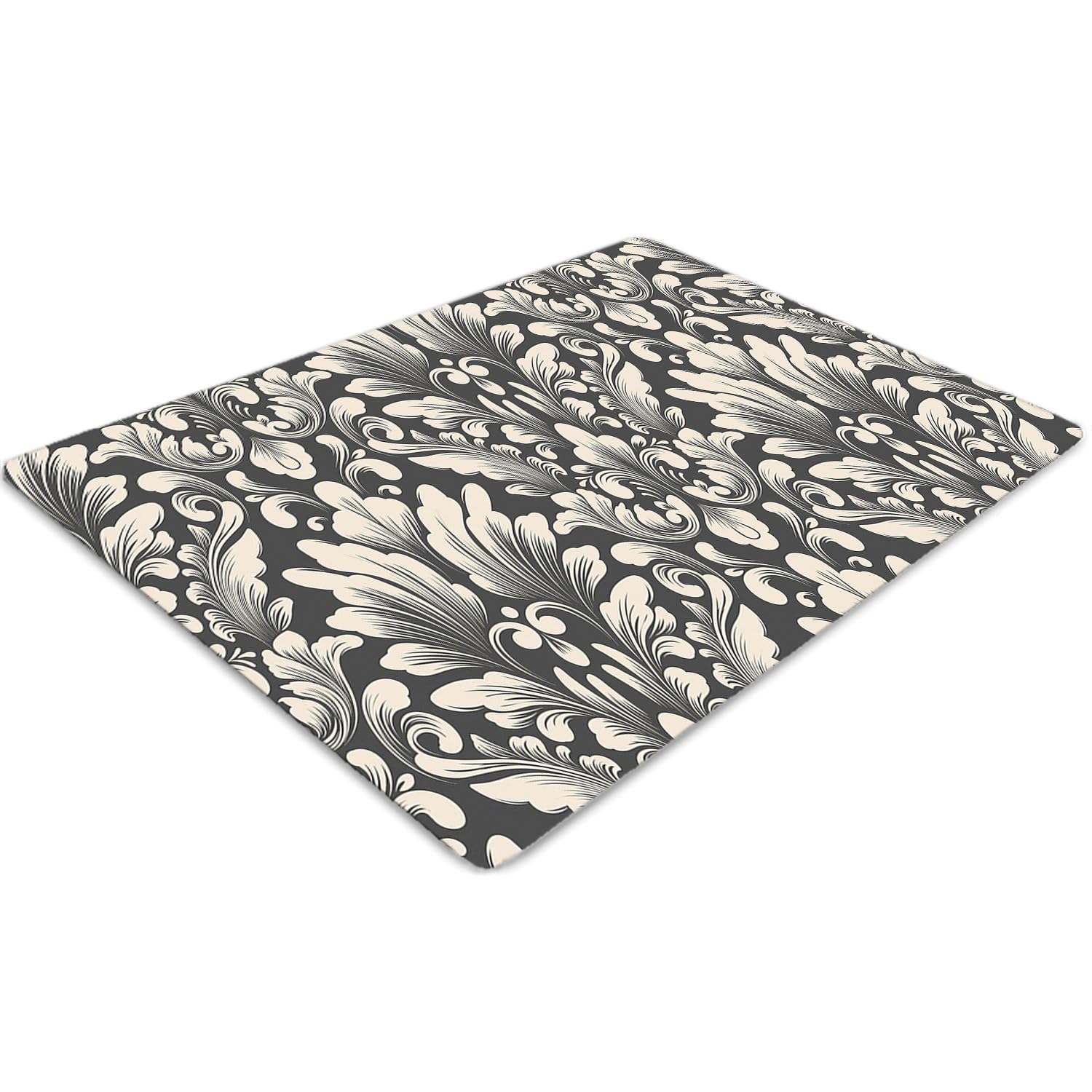 Tapis de chaise antidérapant avec motif luxueux pour éviter les rayures au sol