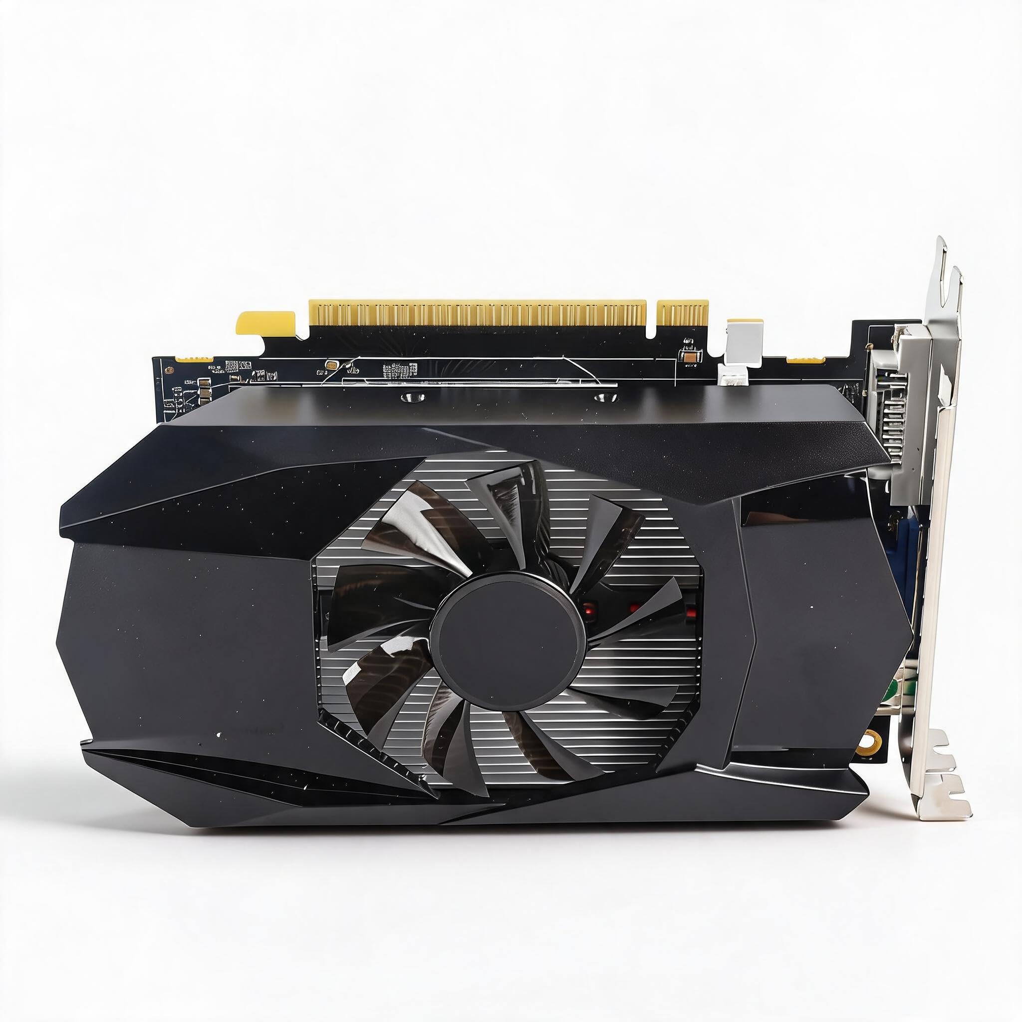 Scheda Grafica 4GB GDDR5, HD7670 Affidabile 128 Bit PCIe Uscita Video per Desktop Gaming Ufficio DVI VGA Profilo Basso 1 Pezzo