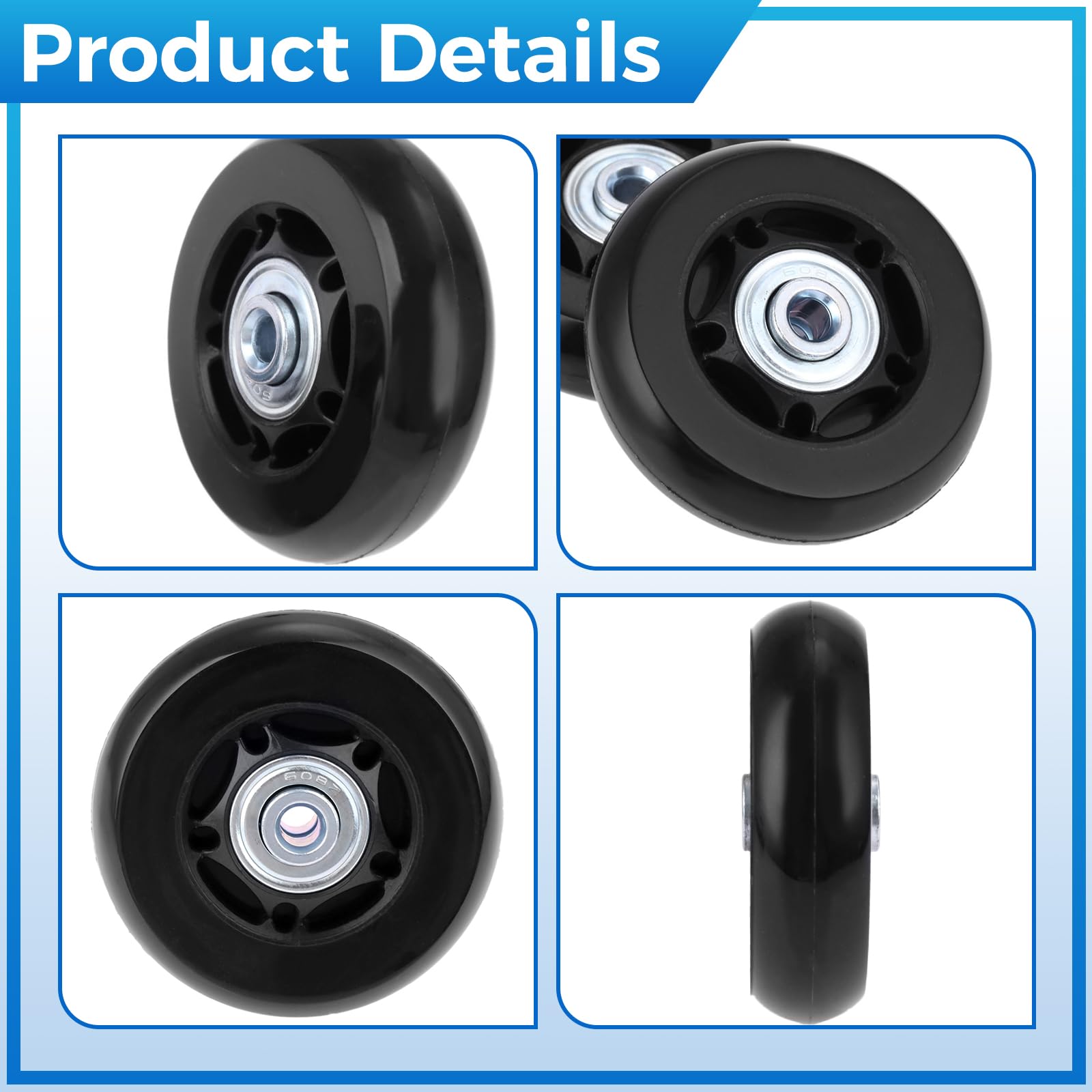 PacuM Roue Valise Samsonite,Remplacement De Roulettes Support de remplacement Valise à bagages 97mm Roue d'angle for tous les sacs 1 paire PacuM Roue Valise Samsonite,Remplacement De Roulettes Support de remplacement Valise à bagages 97mm Roue d'angle for tous les sacs 1 paire
