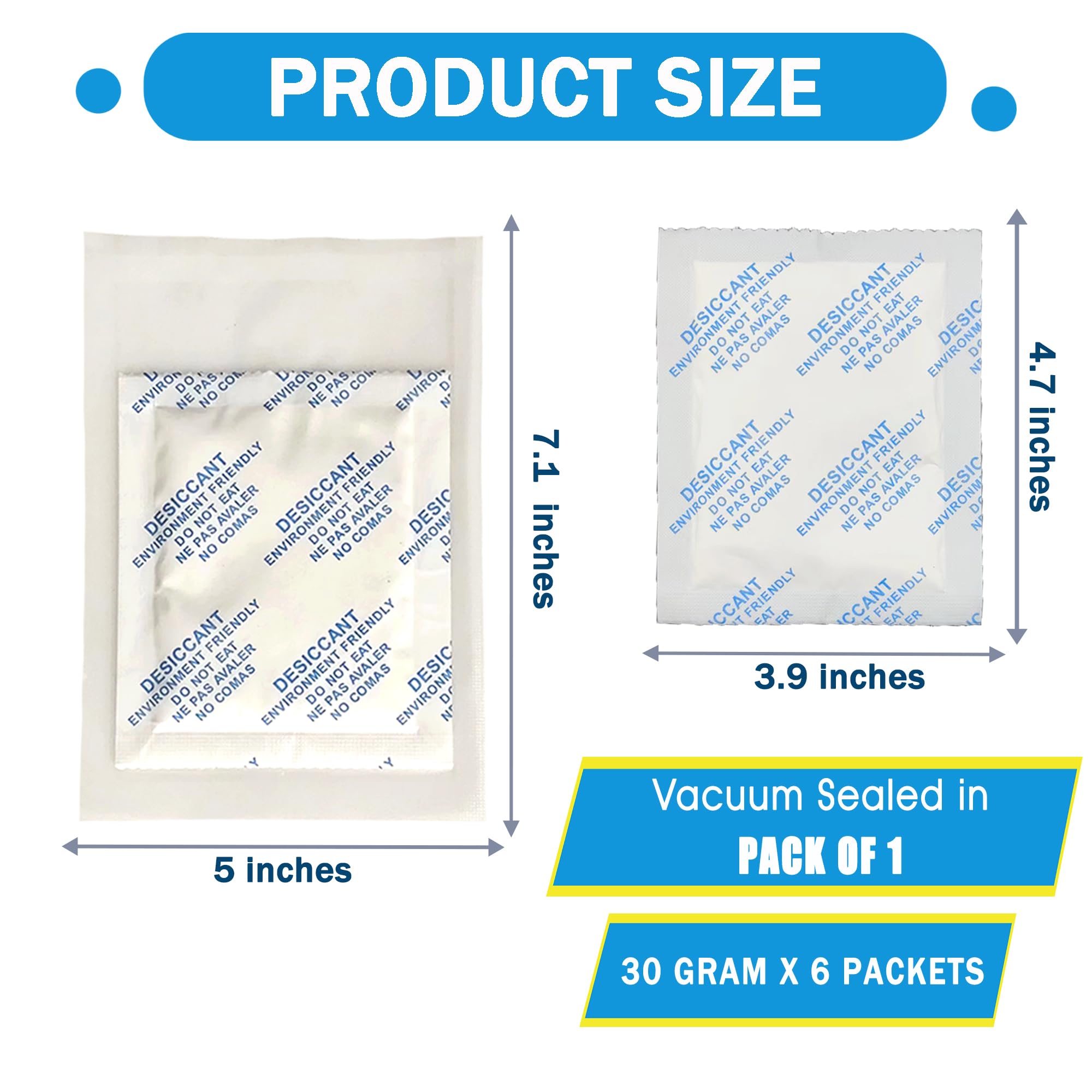 Xcivi Guitar Desiccant Bag Compatible with Pyle Acoustic Guitar Kit, Musical Instrument Dry Packs,Rapid Moisture Absorption?Care for Musical Instruments?6-pack Guitar Dry Bags