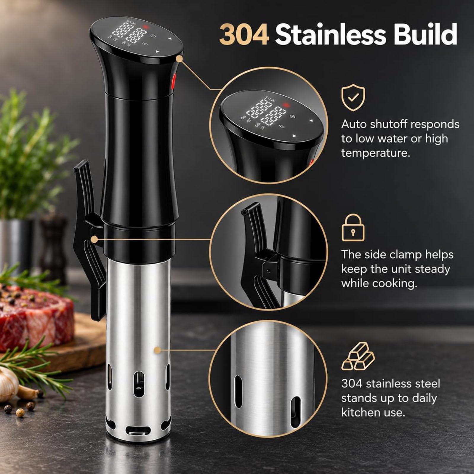 Cuiseur Sous Vide, Machine de Précision Sous Vide 1100W