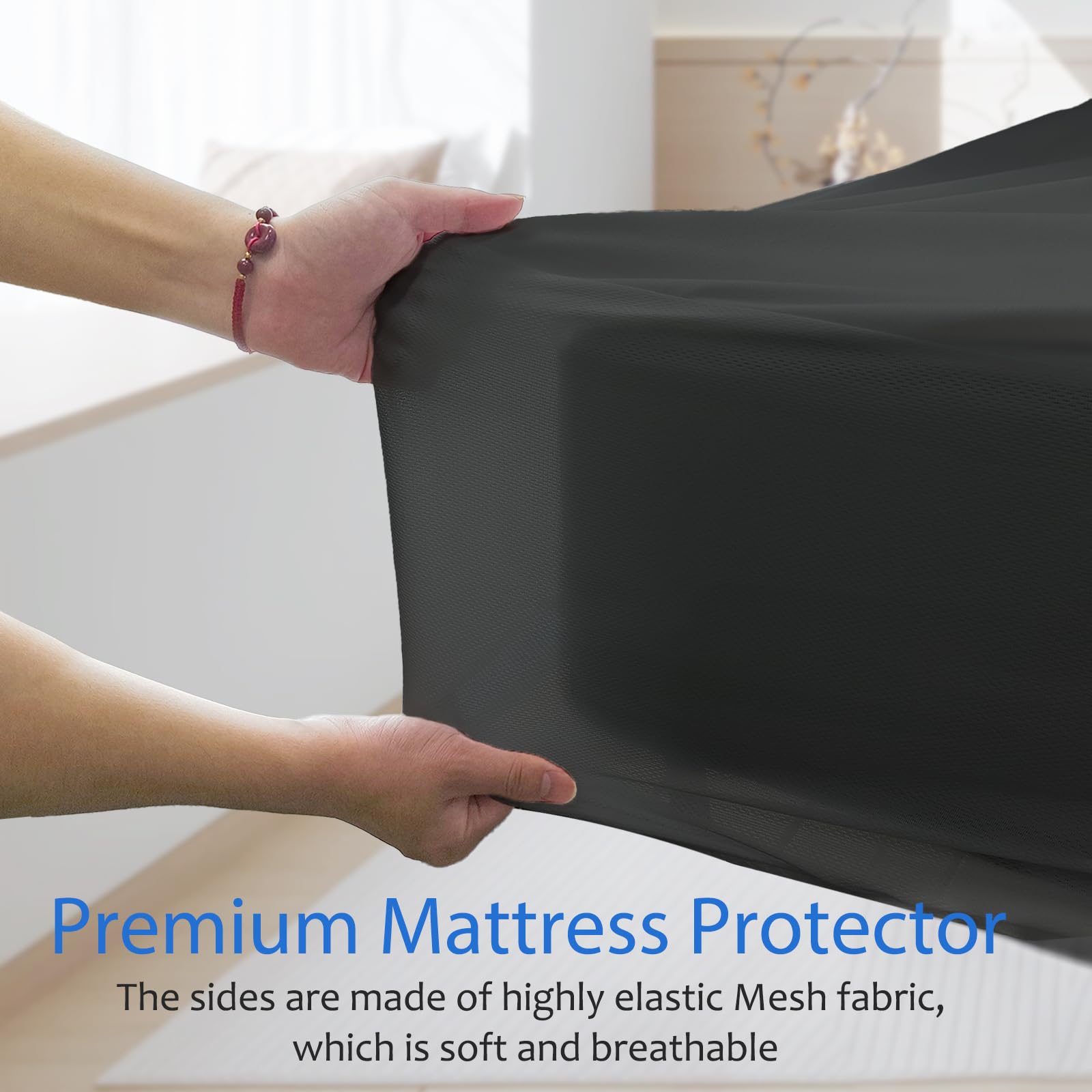Waterproof Mattress Protector King, Premium Mattress Covers 150x200cm, Breathable - Image 4