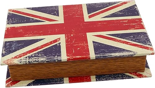 Zerodeko Librero Decoración Vintage Book Prop 1pc Vintage Decoración Libro Invisible Oficina Maquillaje Stand PU Cuero Estantería Prop Madera