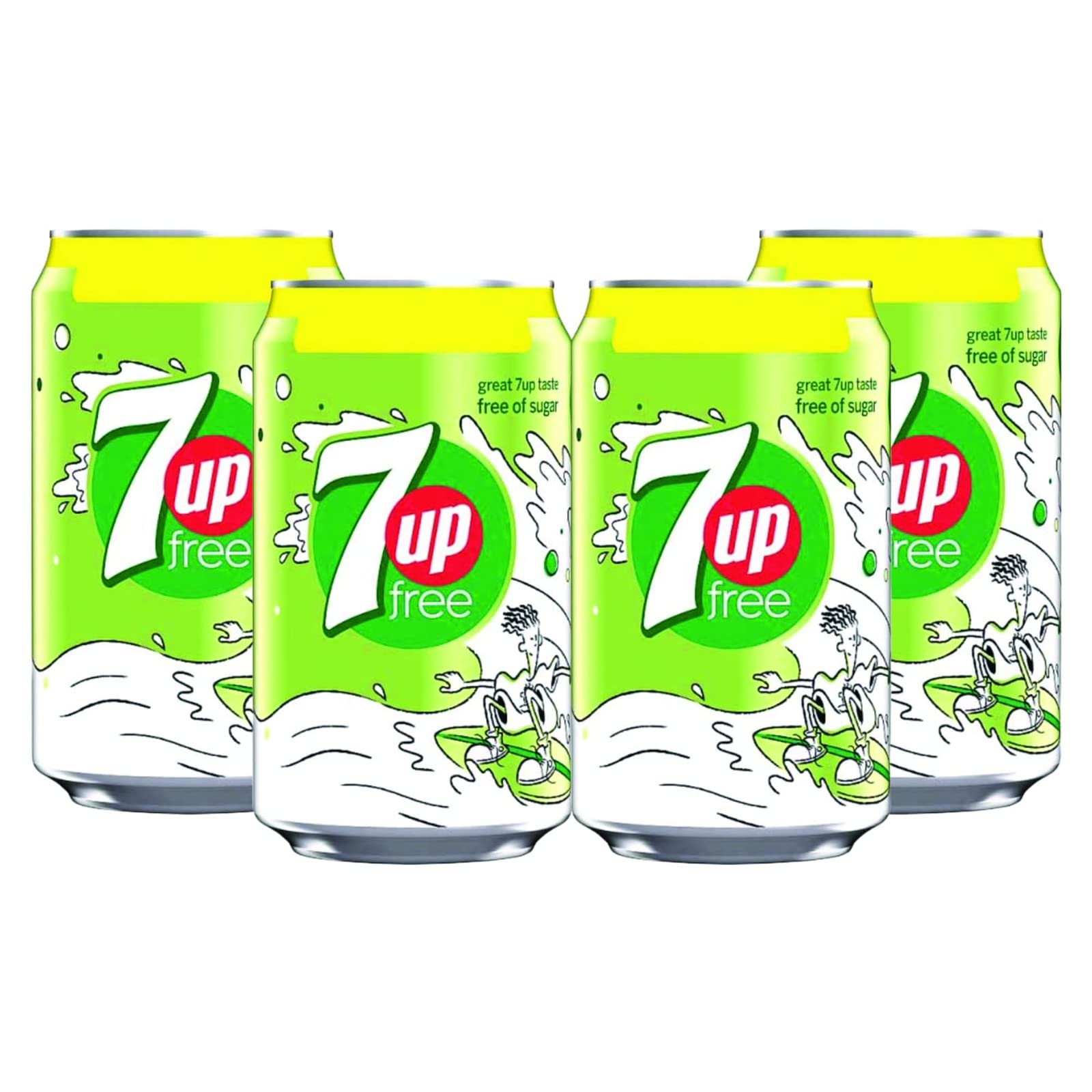 7 Up Sugar Free Lemon Drink 300 ml X 4