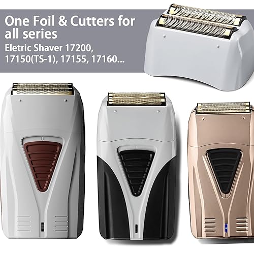 Miniatura 6 de 2Pack Pro Cabezales de Afeitado de Repuesto Accesorios de Pieza, Hoja Dorada y Cabezal de Repuesto de Cortador para Afeitadora Eléctrica Andis