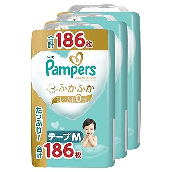 Amazon | パンパース 【テープ Mサイズ】 オムツ はじめての肌へ