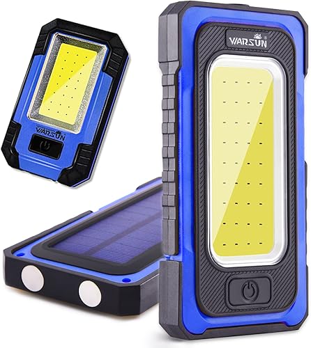 WARSUN Y36 y Y40 - Luz de trabajo LED recargable, magnética, portátil, mecánica, funciona con pilas, 1200 lúmenes, súper brillante para reparación
