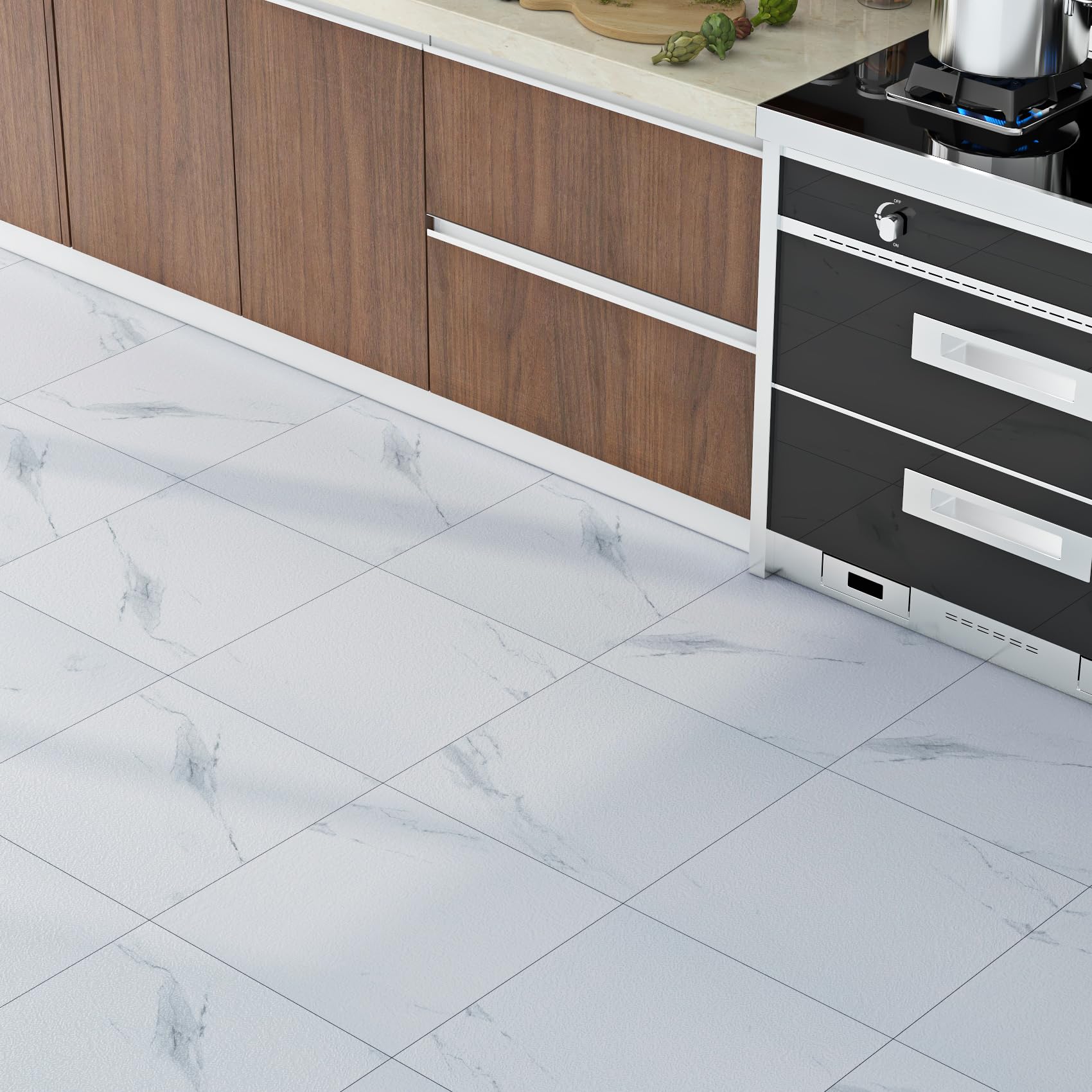 Livelynine Suelo Vinilico Autoadhesivo Cocina Efecto Marmol Blanco Suelo Vinilo Autoadhesivo Cocina Marmol Blanco Gris 30x30 32 Baldosas Adhesivas Suelos Claro Vinilo Adhesivo Suelos Habitacion Salon