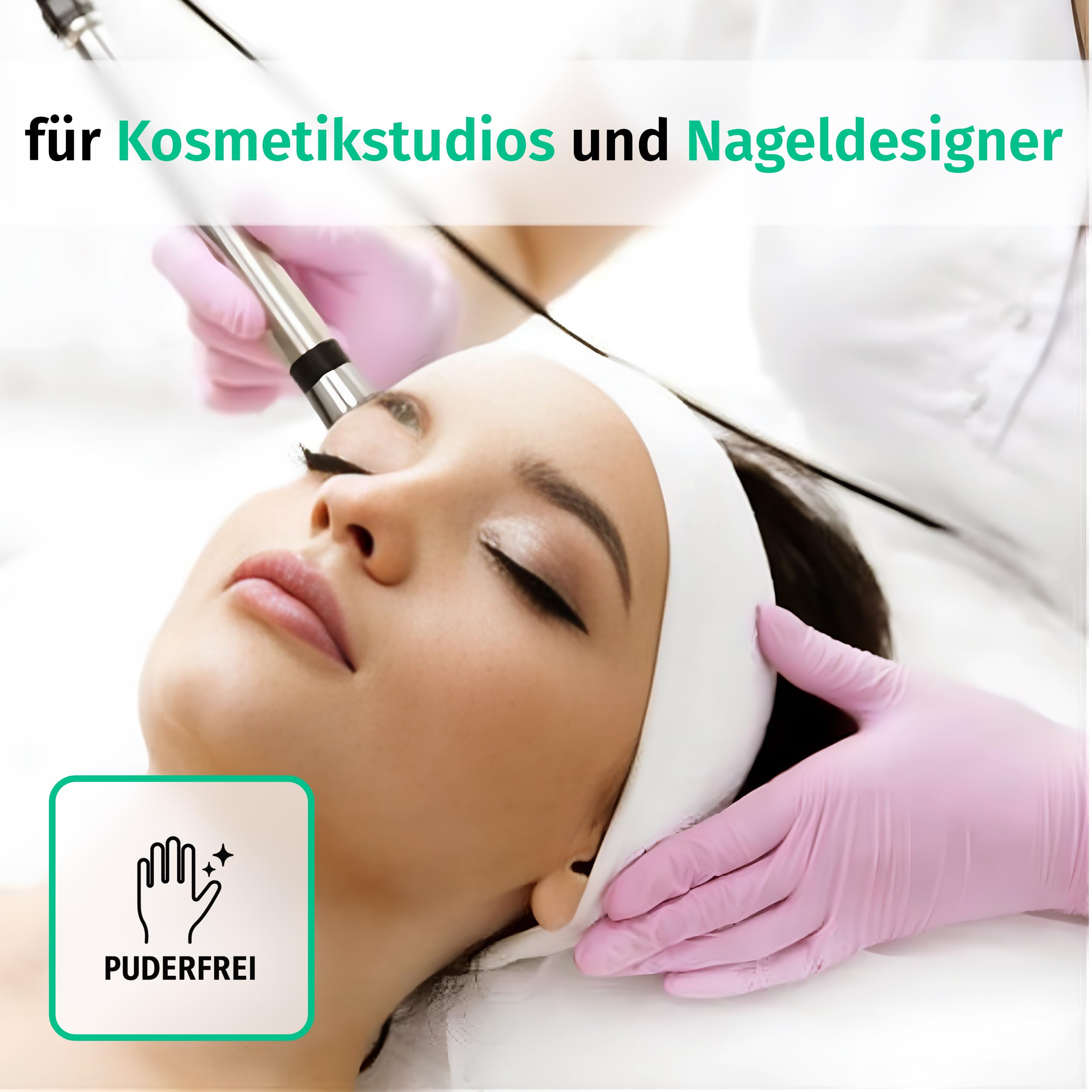 SF Nitrilhandschuhe M Rosa – 1000 Stück Einweghandschuhe, Einmalhandschuhe, Medizinische Handschuhe, Puderfrei, Latexfrei, Handschuhe Einweg zum Kochen, Putzen, für Medizin, Küche, Kosmetik, Haushalt