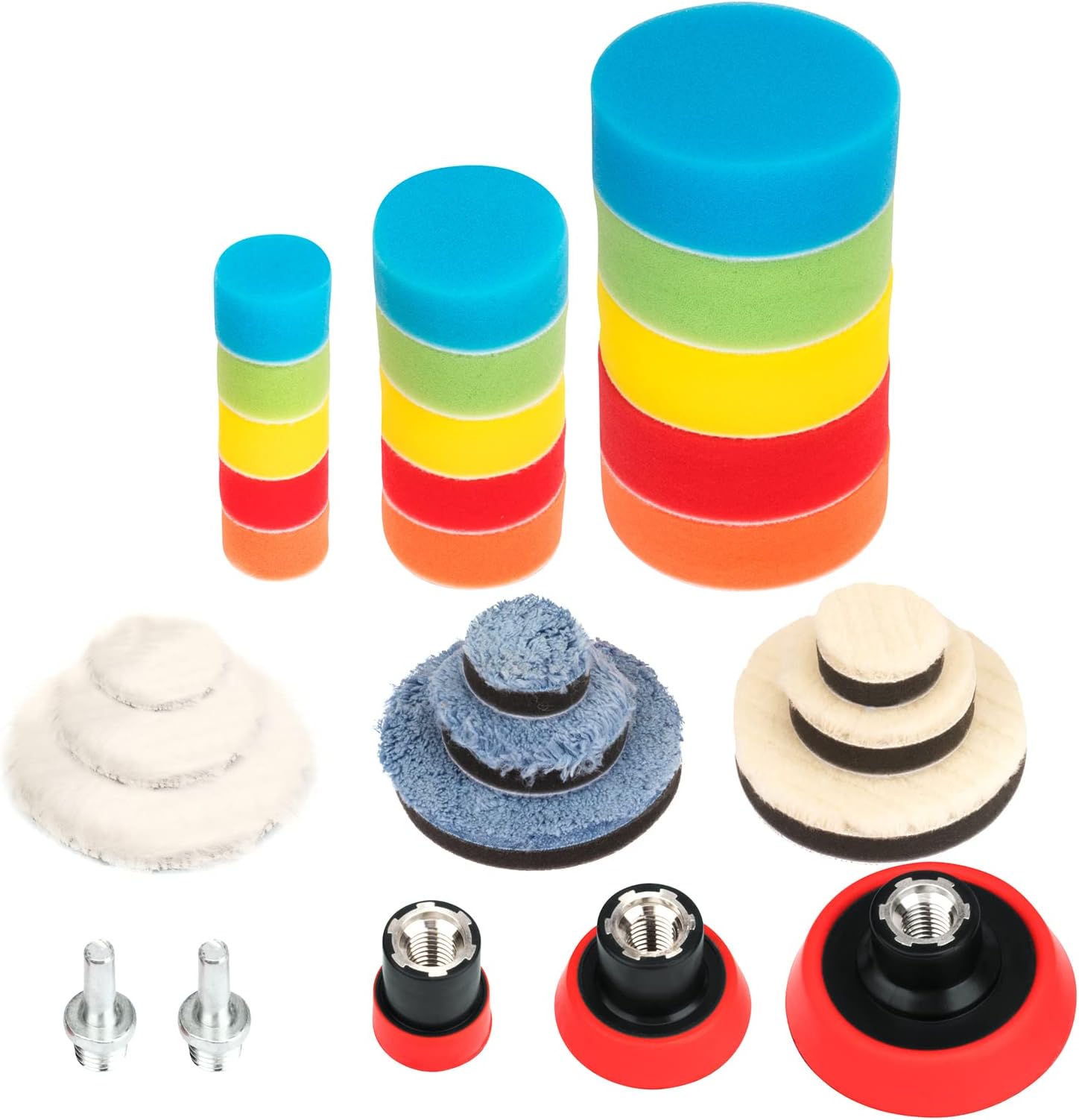 YCHOWBEAM 29PCS Buffing Pads, Polishing Pad Set