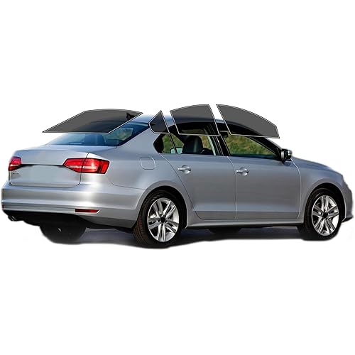 AUTOTEK Precut Windows Tint Film All Sides Cars Sun Blocking Protection Privacy Anti Shatter Glass 2 Ply Film Any Tint Shade kit for Volkswagen Jetta Sedan 2011-2018