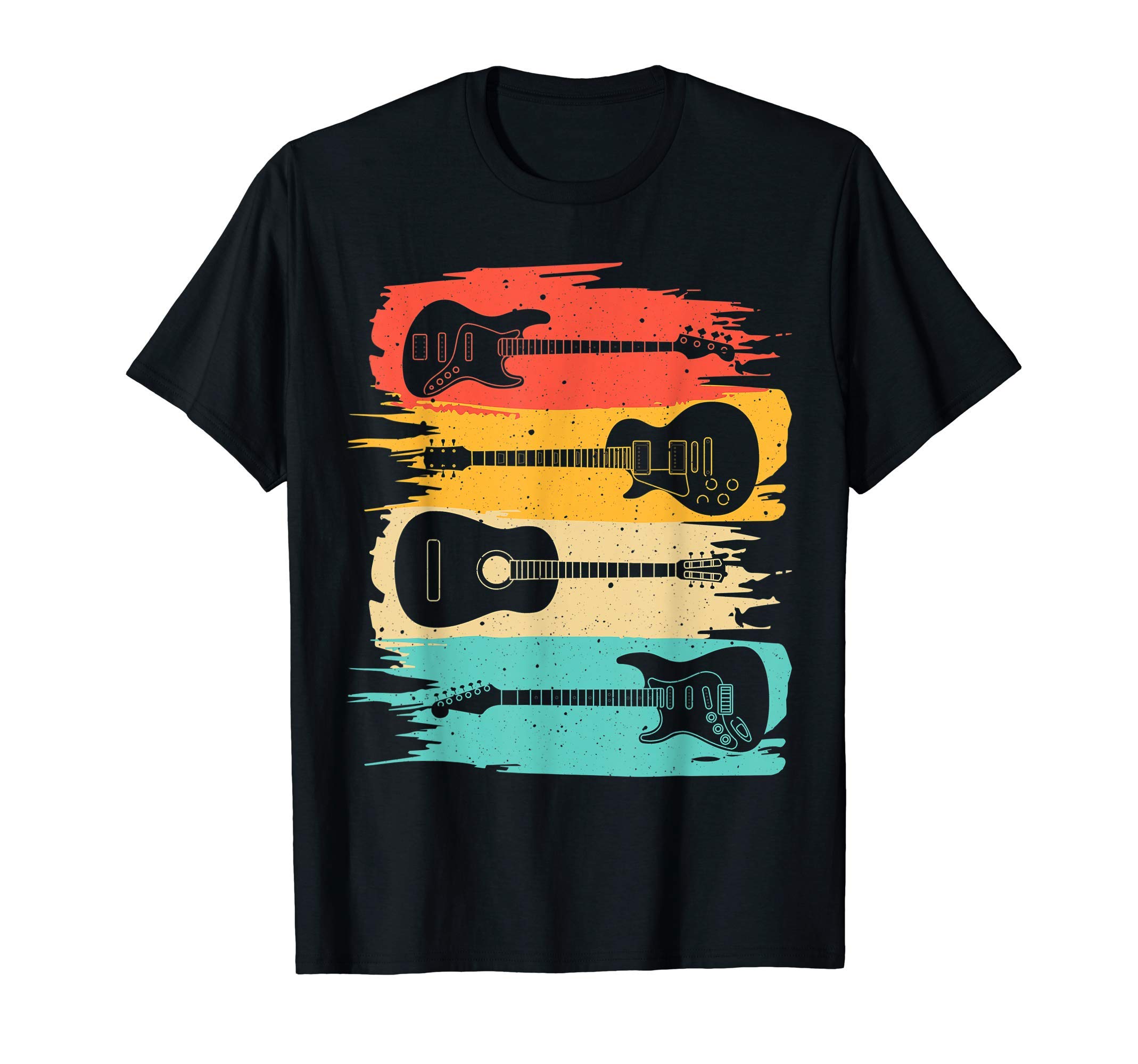 Cool Guitar Player Acoustic Electric AccessoriesVintage Guitar Gift For Men Women Music Band Guitarist Stuff T-ShirtOEKO-TEX STANDARD 100
