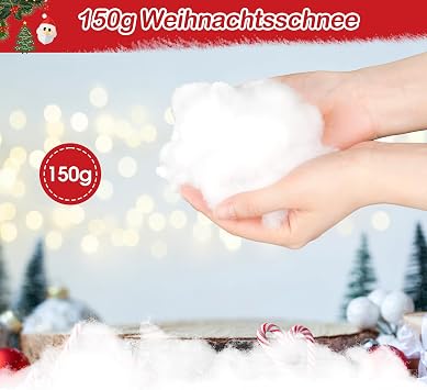 Fluffy Fake Snow Blanket for Christmas Village Decorations, Soft Artificial Snow for Indoor & Outdoor Winter Wonderland Scenes, Perfect for Holiday Displays & Festive Decor