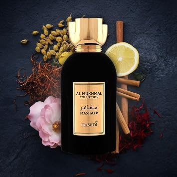 Hamidi AL MUKHMAL - MASHAER Arabian Perfumes for Women & Men, Long Lasting Perfume Spray 100ML (3.4 OZ), Unisex Perfume, Harmonious Blend Of Evocative Eau De Parfum