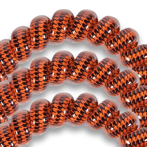 Miniatura 3 de TELETIES - Bobinas pequeñas en espiral para el cabello - Colección de Halloween - Cola de caballo para mujeres - Lazos para el cabello con cable