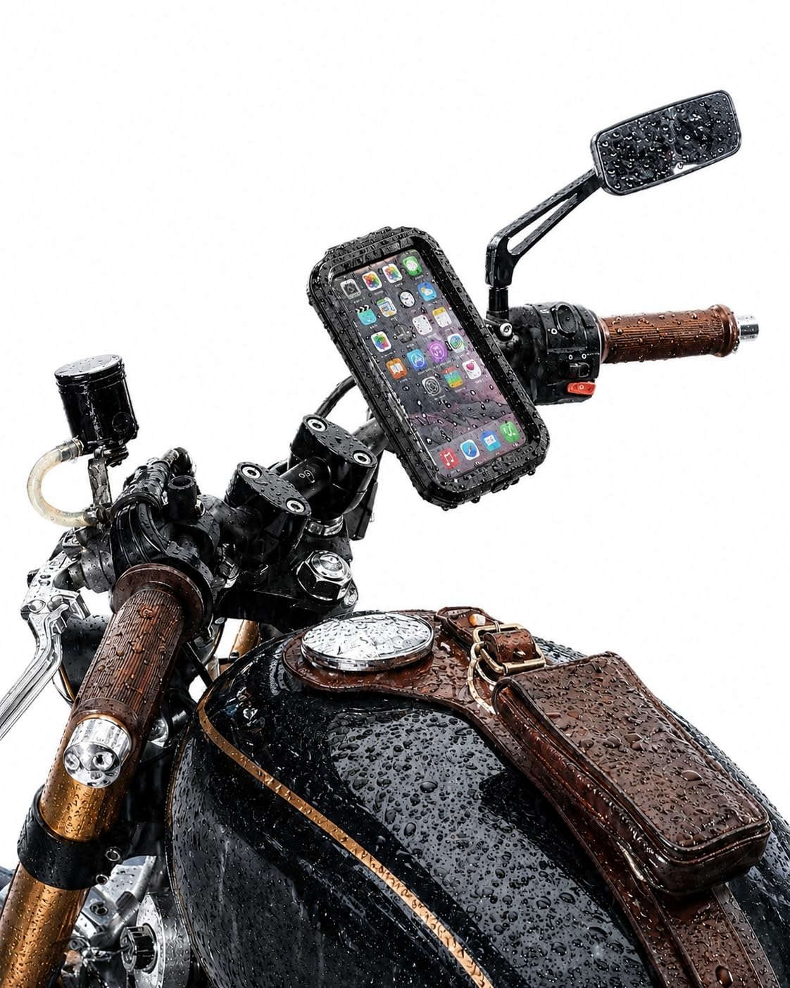 AL-RIZQAN Waterproof Bike Phone Mount