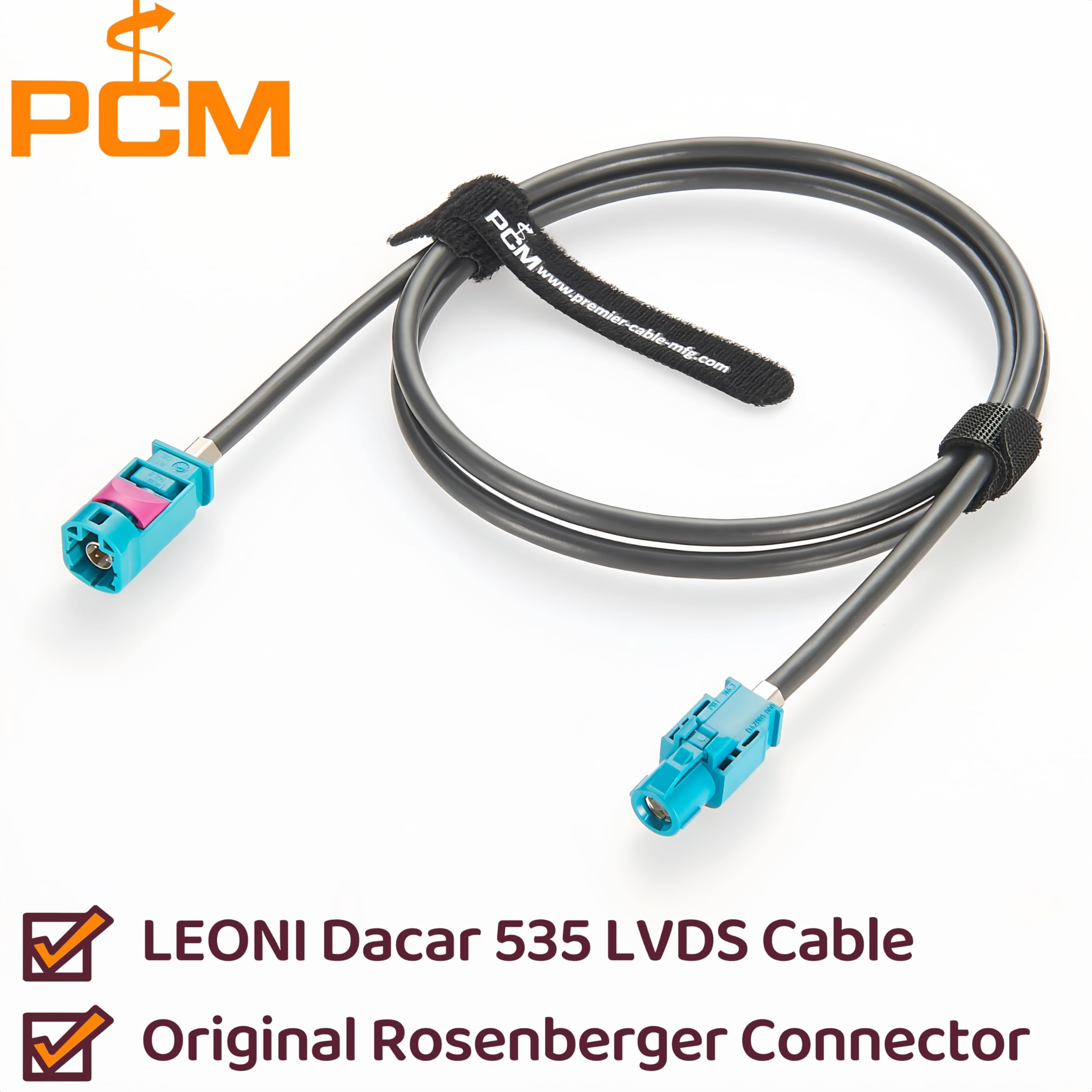 Original Rosenberger HSD D4S10A-1D5A5-Z auf D4K10A-1D5A5-Z FPD Link 2/3 LVDS Kabel HSD 4Pin Z Code Stecker auf Buchse Verlängerungskabel (2m)