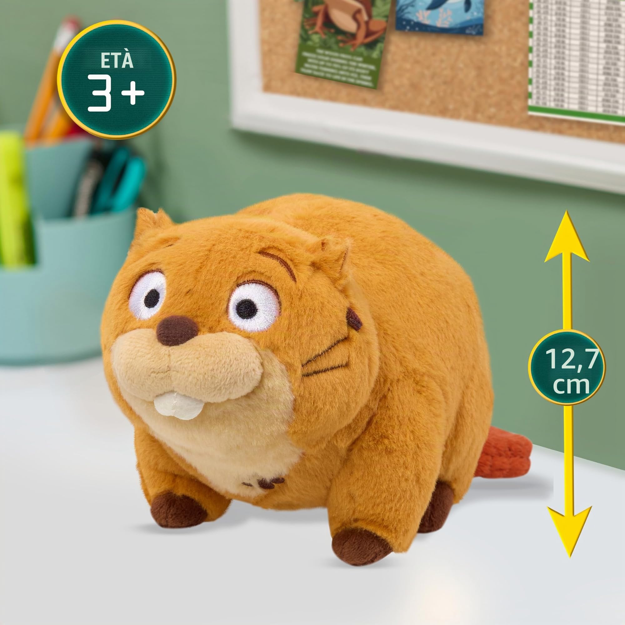 Disney e Pixar Hoppers Peluche Piccolo - Mabel Beaver Giocattolo Morbido per Bambini e Fan del Film, Ispirato dal Film Hoppers, Giocattoli per Bambini dai 3 Anni in Su di Just Play