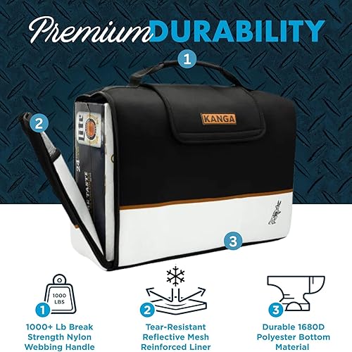 Vista 62 de Kanga Kanga Kase Mate - Bolsa térmica aislada - Bolsa térmica suave - Enfriador de bebidas para latas de cerveza y seltzer - Aislamiento y Woody