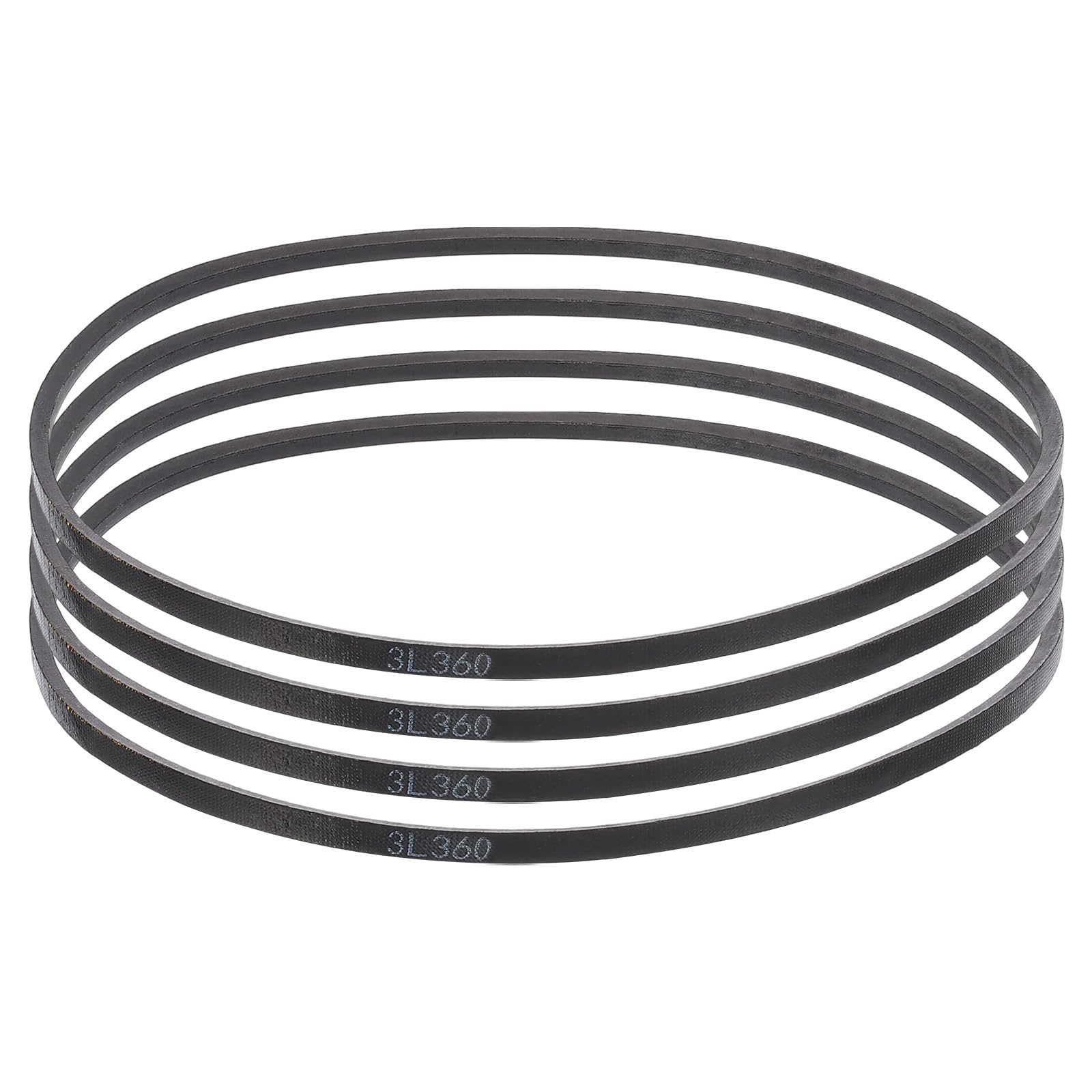 uxcell 3L240 Classic Wrapped Rubber V-Belt, 24"(610mm) Outside Circumference, 3L Profile V Belt 3/8" Width 7/32" Height — view 51