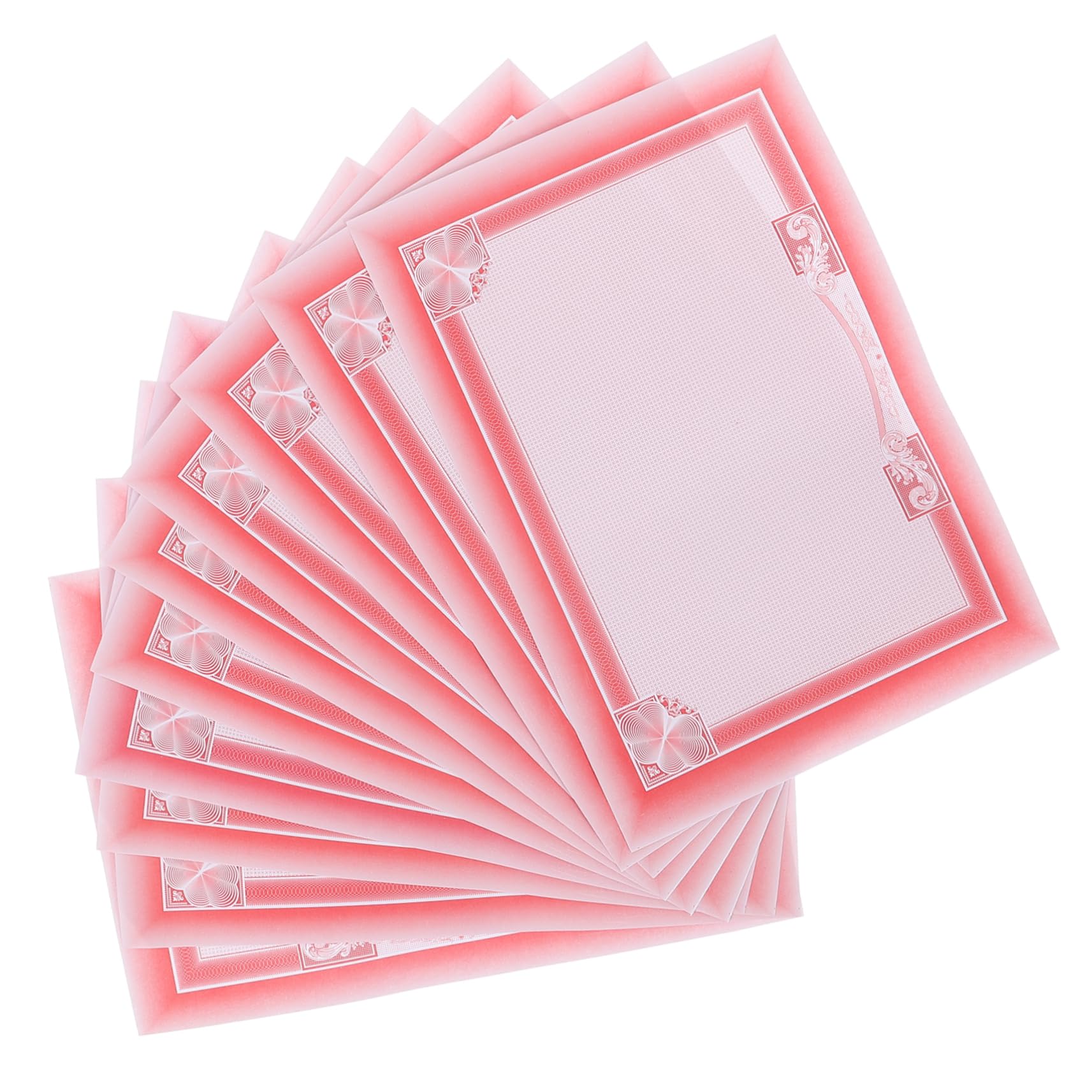 Lot De 10 Feuilles De Papier Certificat Vierge A4 - Imprimable, Pour Diplômes, Récompenses Et Décorations - 13