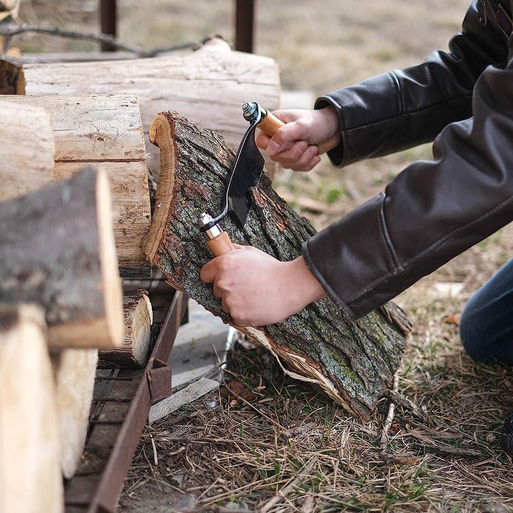Gebogene Ziehmesser Holzschälmesser Holzbearbeitung Entastung Handwerkzeug