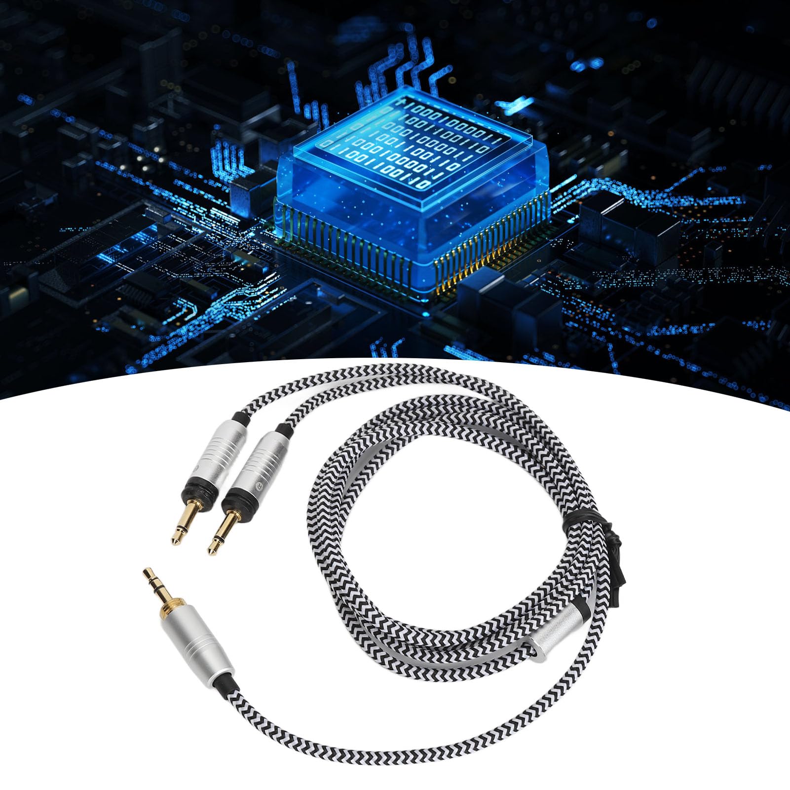 Cavo Audio da 3,5 Mm, Cavo Audio per Cuffie di Ricambio per Focal Elegia, per Glear MG, per Celestee, per Stellia, per Elear, per Clear, per Cuffie Radiance