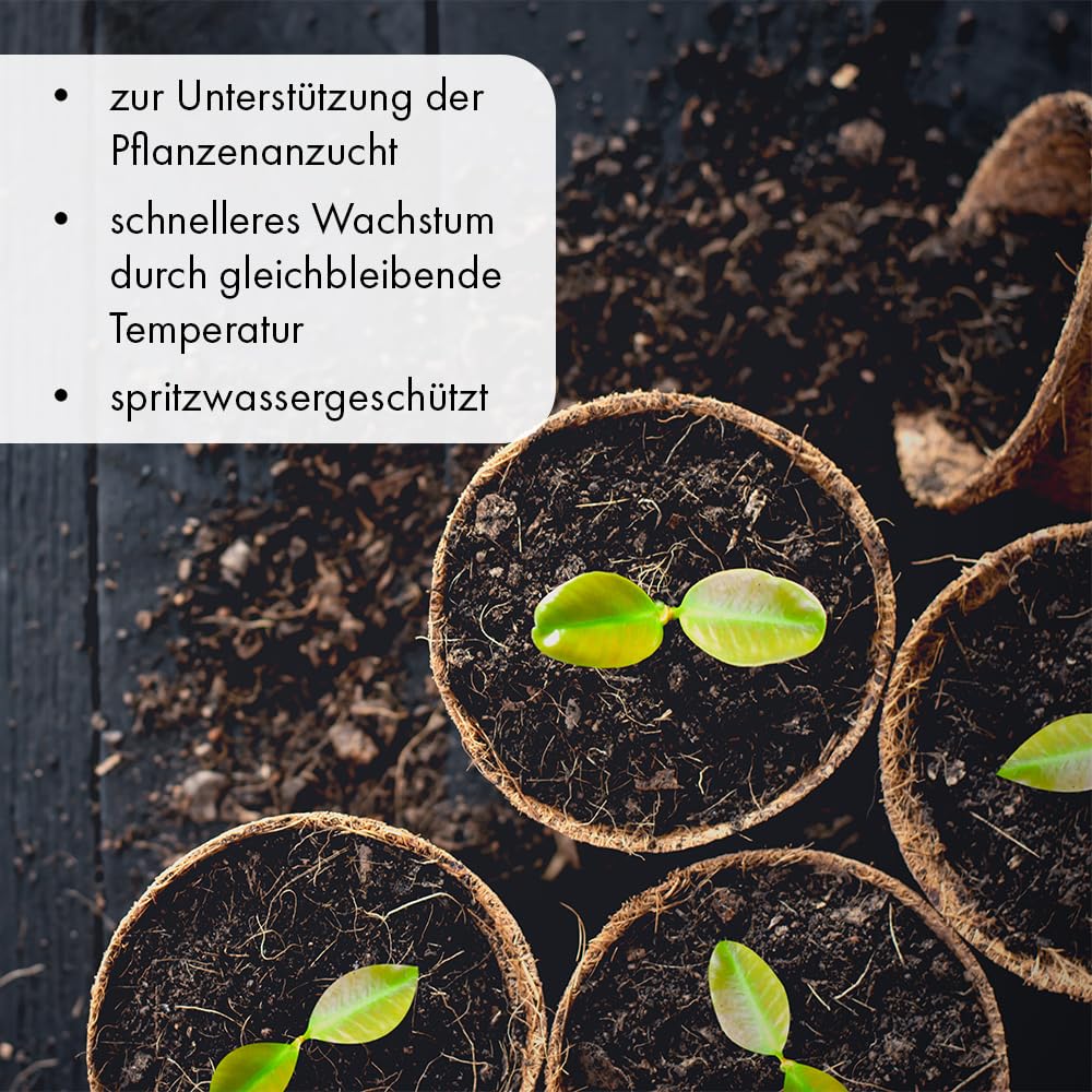 Terra Discount Comfort Heizmatte für Gewächshäuser und zur Cannabis Zucht in 10, 20, 30 & 40 Watt erhältlich - Wärmematte für EIN besseres Pflanzenwachstum (40 Watt - 40x60 cm)