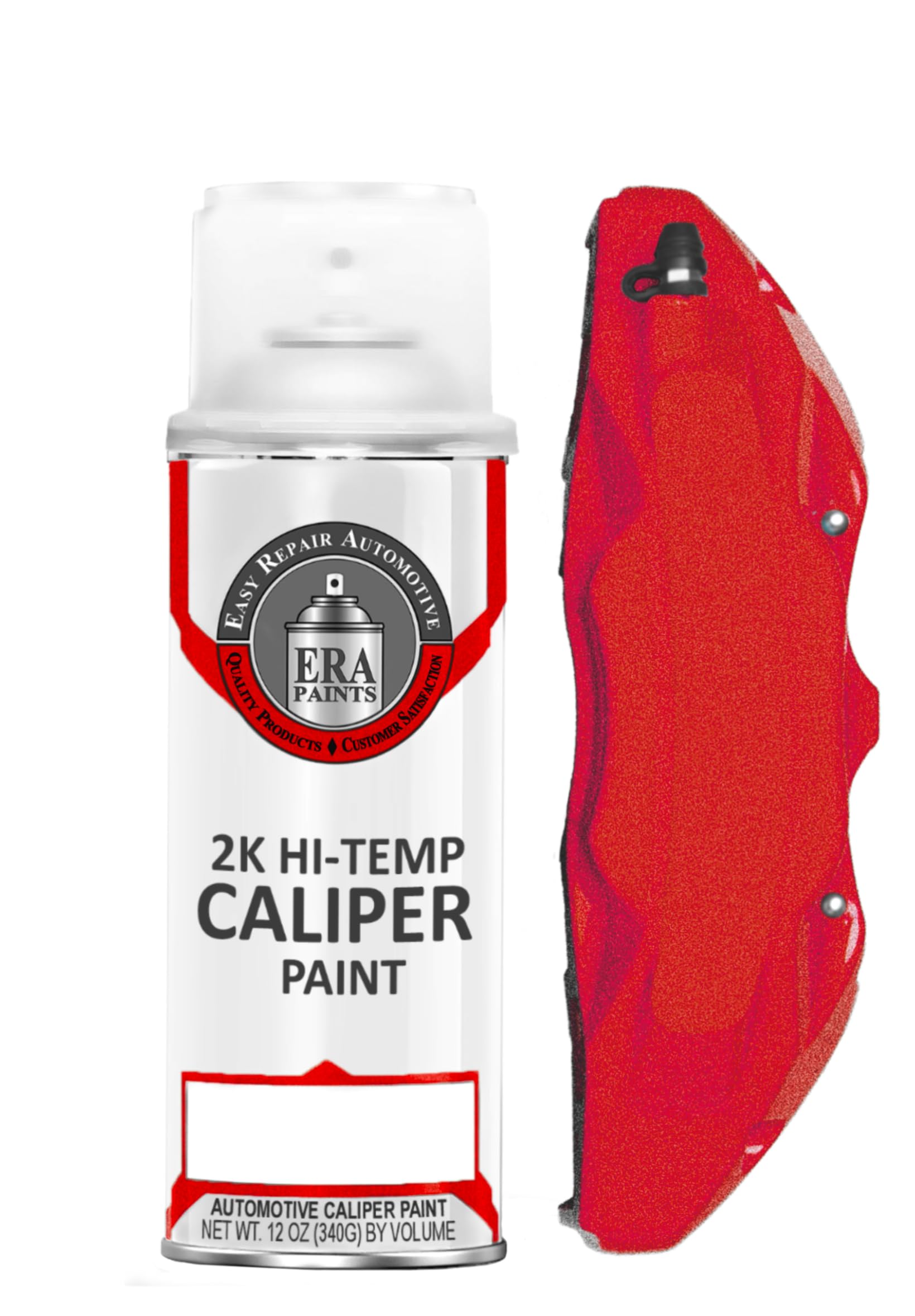 ERA Paints Candy Apple Red Metallic Brake Caliper Paint With Omni-Curing Catalyst Technology - 2K Aerosol Glossy Finish High Temp Resistance & Extreme Durability Against Color Fade & Chemicals