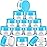 SATINIOR 12 Pack 12 oz Plastic Container Jars with Lids Round Clear Travel Cosmetic Container Slime Jars for Toiletries, Lotion, Cream, Ointments, Makeup, Rhinestone, Samples, Kitchen Storage(Blue)