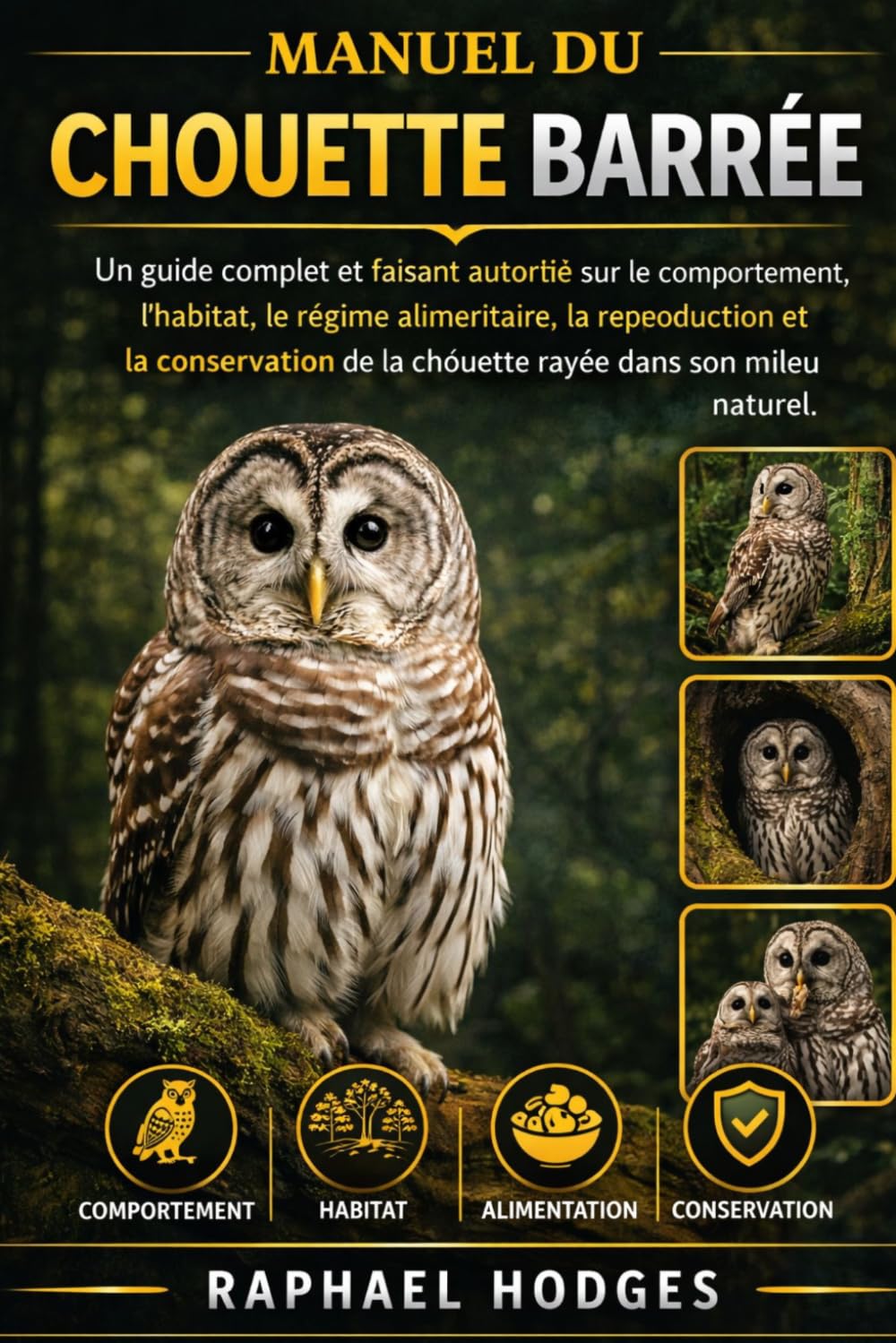 MANUEL DU CHOUETTE BARRÉE: Un guide complet et faisant autorité sur le comportement, l'habitat, le régime alimentaire, la reproduction et la conservation de la chouette rayée dans son milieu naturel.