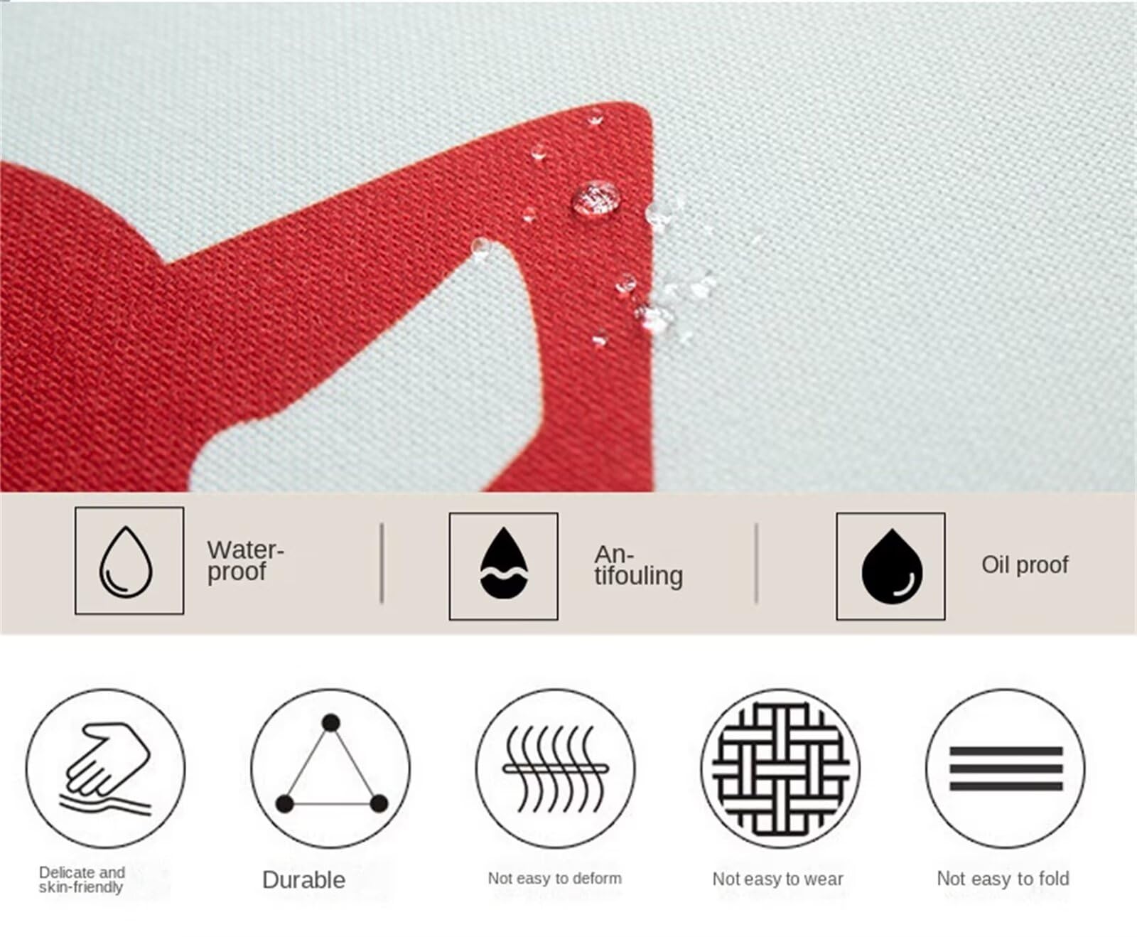 Juego de 4 Impermeable Funda de Cojín Animales encantadores,65x65cm Moderno Suave Transpirables Lino Fundas de Almohada Cojines Decorativos con Cremallera Oculta para Exterior Sofá Cama Coche Hogar