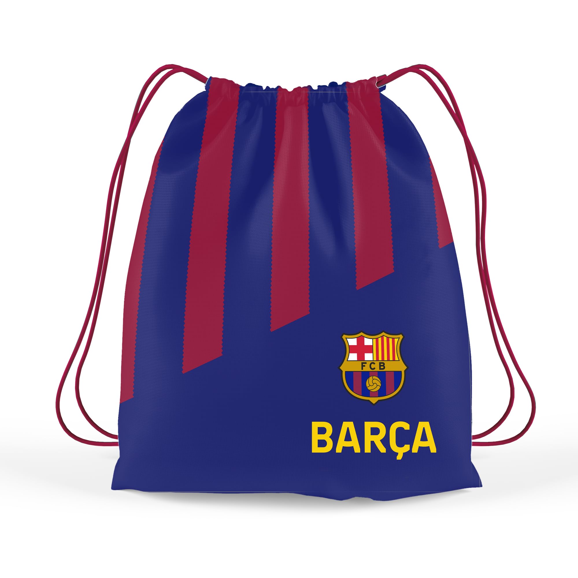 Hy-Pro Juego de fútbol oficial del FC Barcelona, pelota tamaño 5, mochila con cordón, bomba y botella de 750 ml, regalo completo de fútbol para niños y niñas con marca oficial del club, rojo y azul