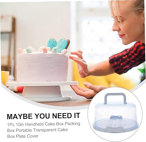 Miniatura 5 de 1 caja de pastel portador de pasteles con asa muffin estuche de transporte para pasteles soporte de pastel de plástico bandejas decorativas bandeja