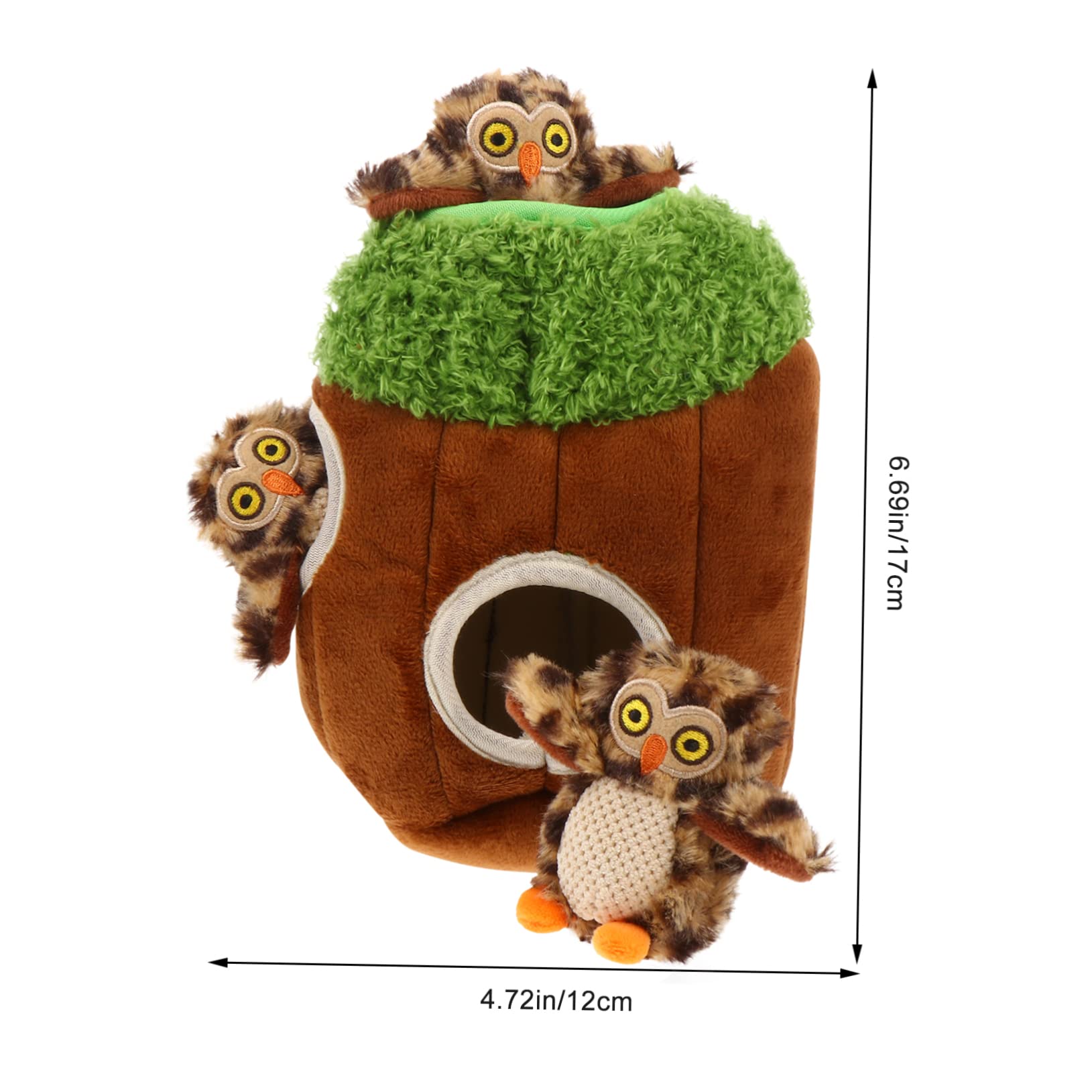 Kisangel 4pièces Set De Jouets Cachés Peluche Squeaky pour Chien Jouet Interactif De Recherche Molar Et Anti-déstructeur pour Chiots Et Chiens Actifs
