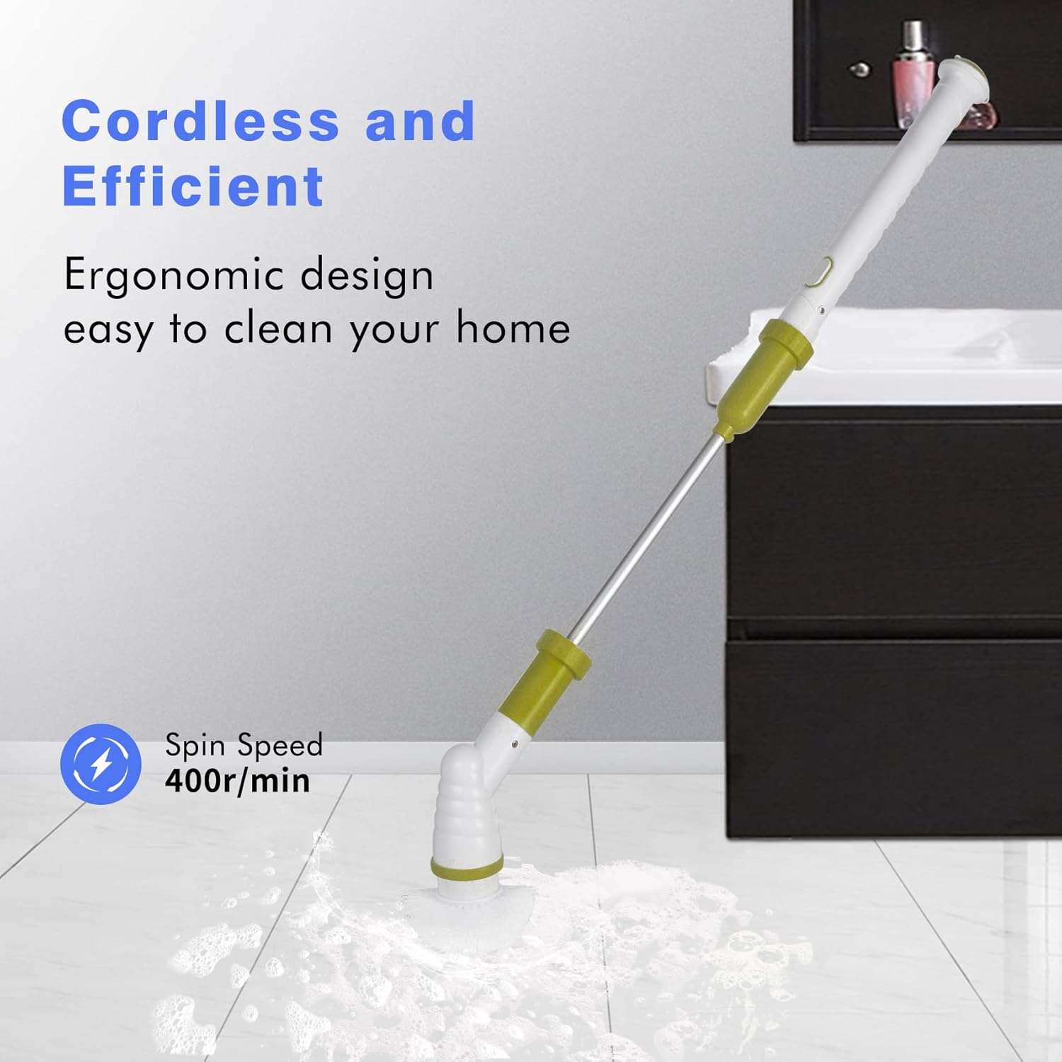 Buy Electric Spin Scrubber Cleaning Brush,Cordless Power Shower Cleaner
