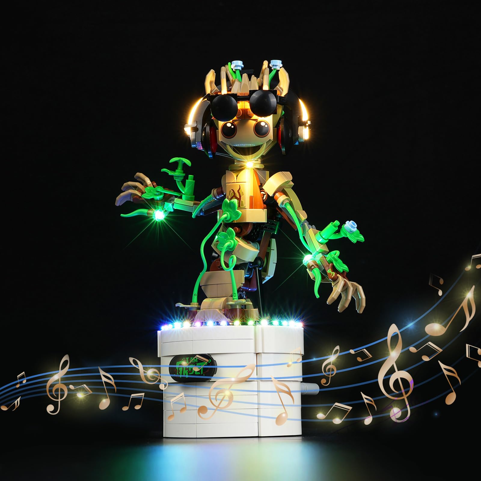 DALDED Light Kit for Lego Dancing Groot 76297, Innovative Led Lighting Kit Light Design and Configuration Compatible with Lego 76297 Building Blocks Model - NOT Included The Model Set