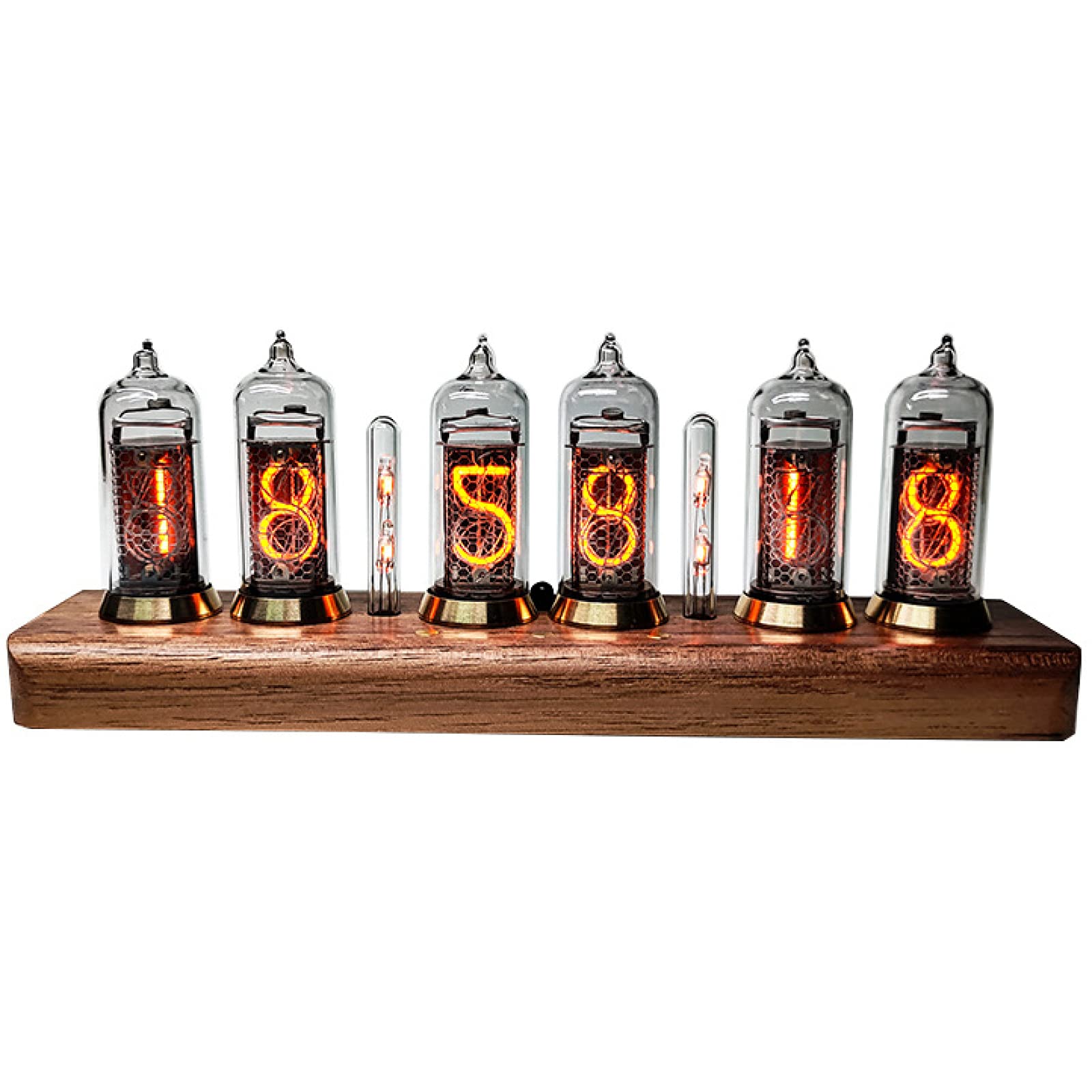 Buy GAOYH Tube Clock, Retro Flip Clock, Black Walnut, Nixie Tube Clock