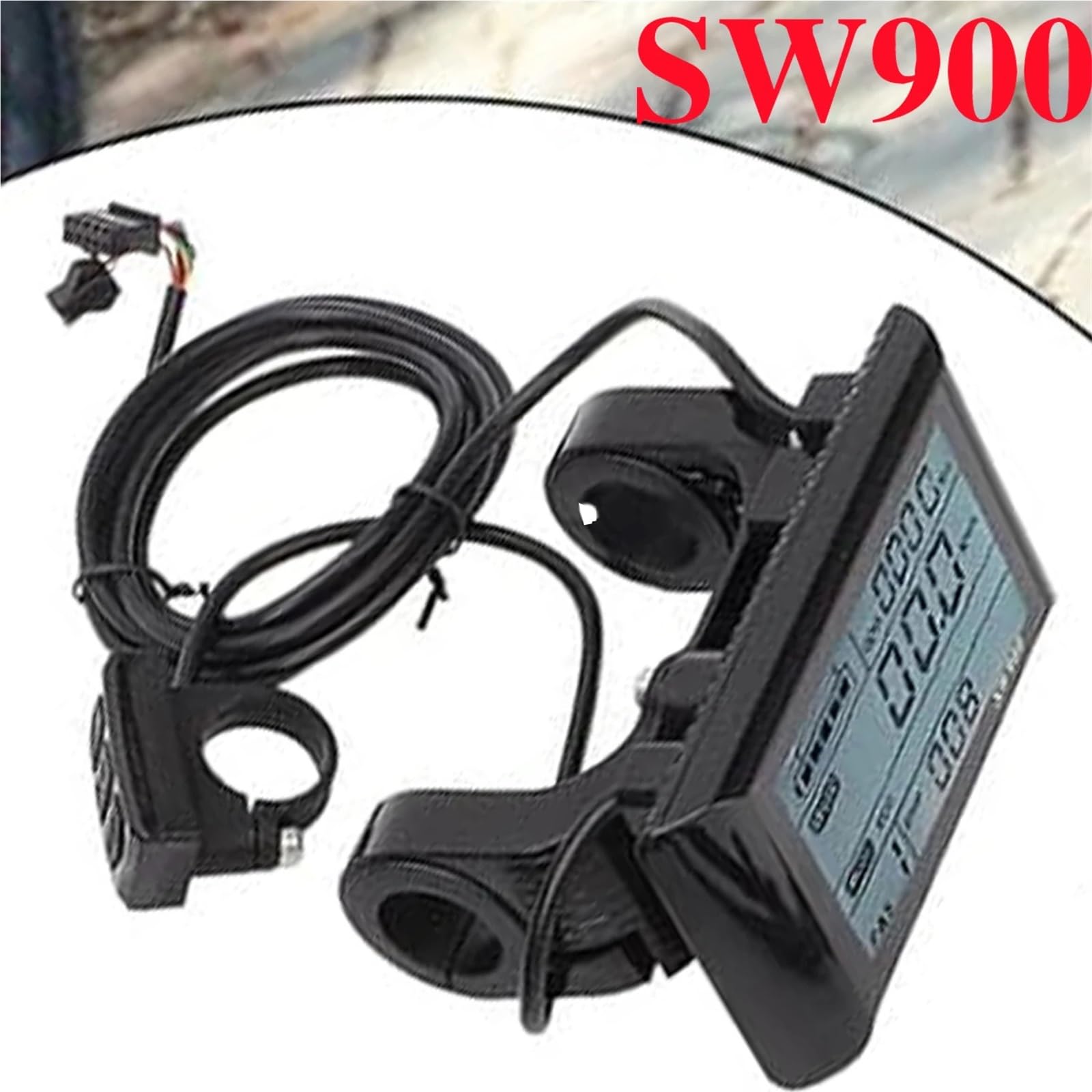 Pantalla para Ebike, Panel De Pantalla LCD para Medidor Bicicleta Eléctrica